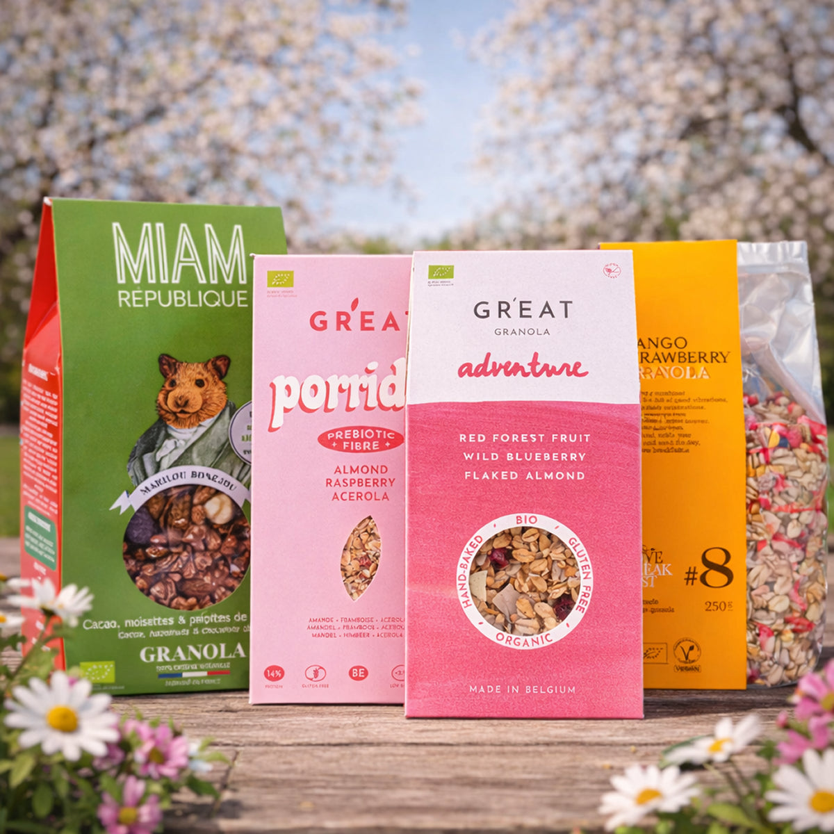 Cereálie, müsli a granola