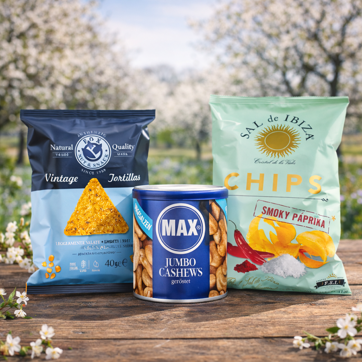 Slané snacky a ořechy