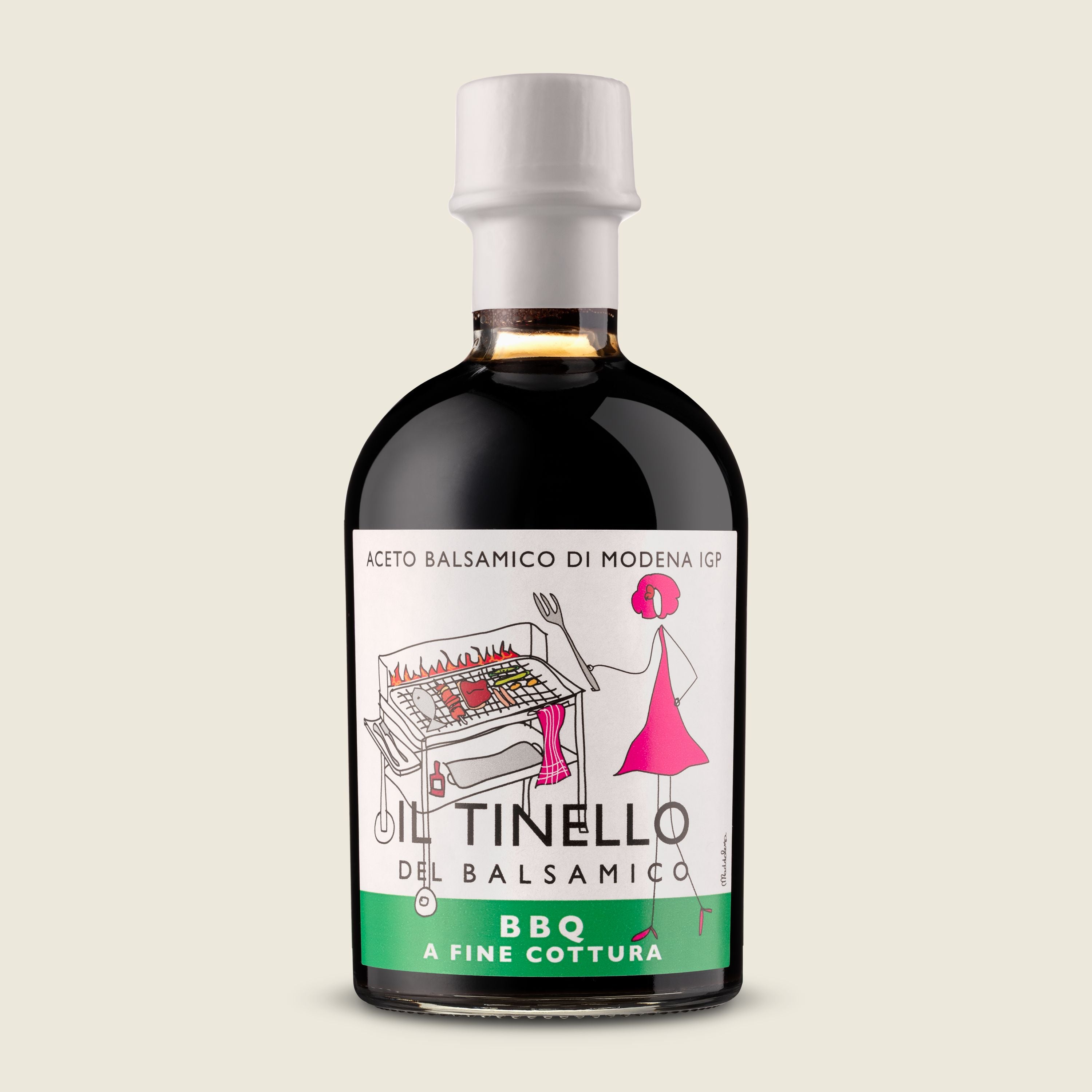 Il Borgo Balsamico Il Tinello BBQ verde  balzamikový ocet na grilování se zelenou  etiketou, 250ml