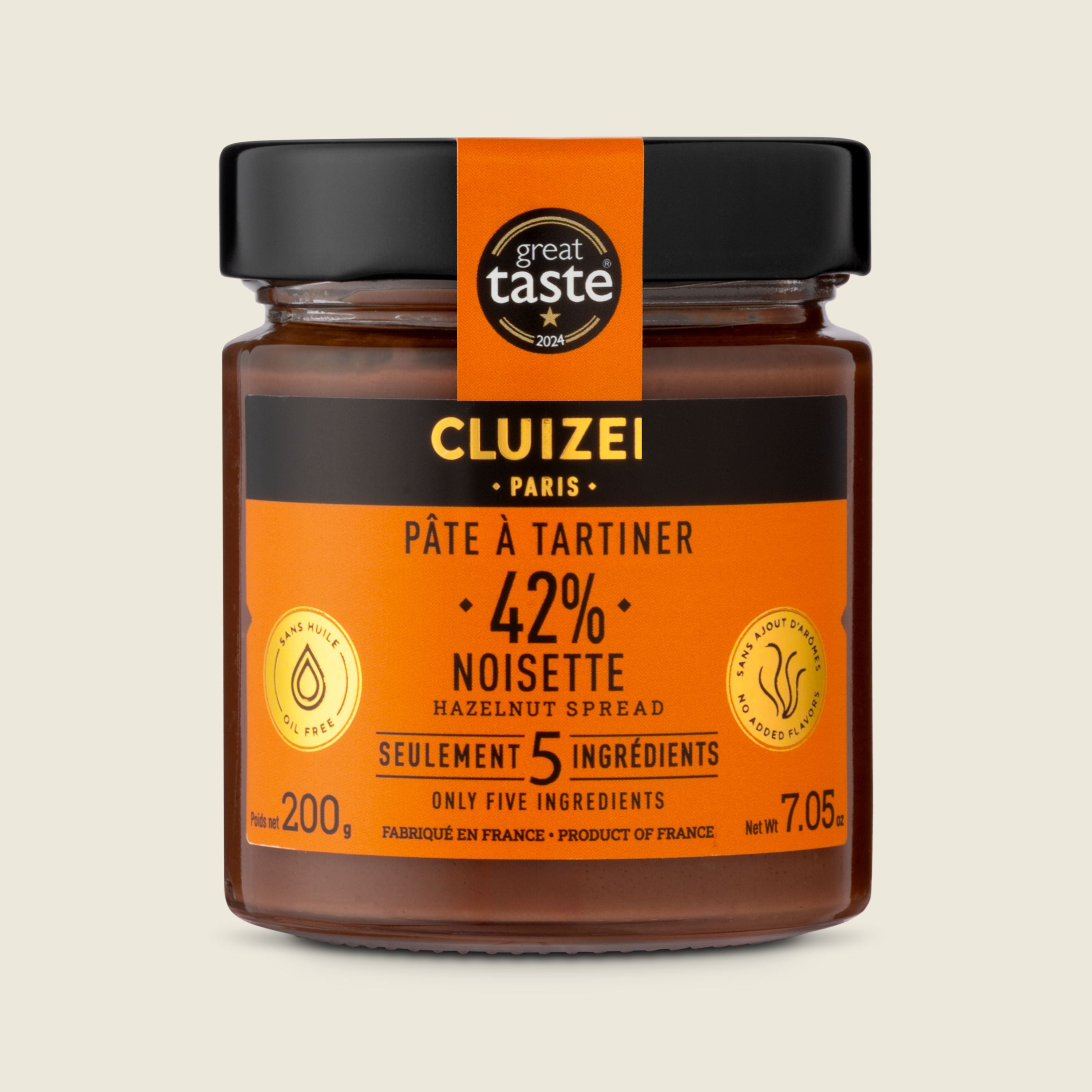 Cluizel Lískooříšková pomazánka 42%, 200g
