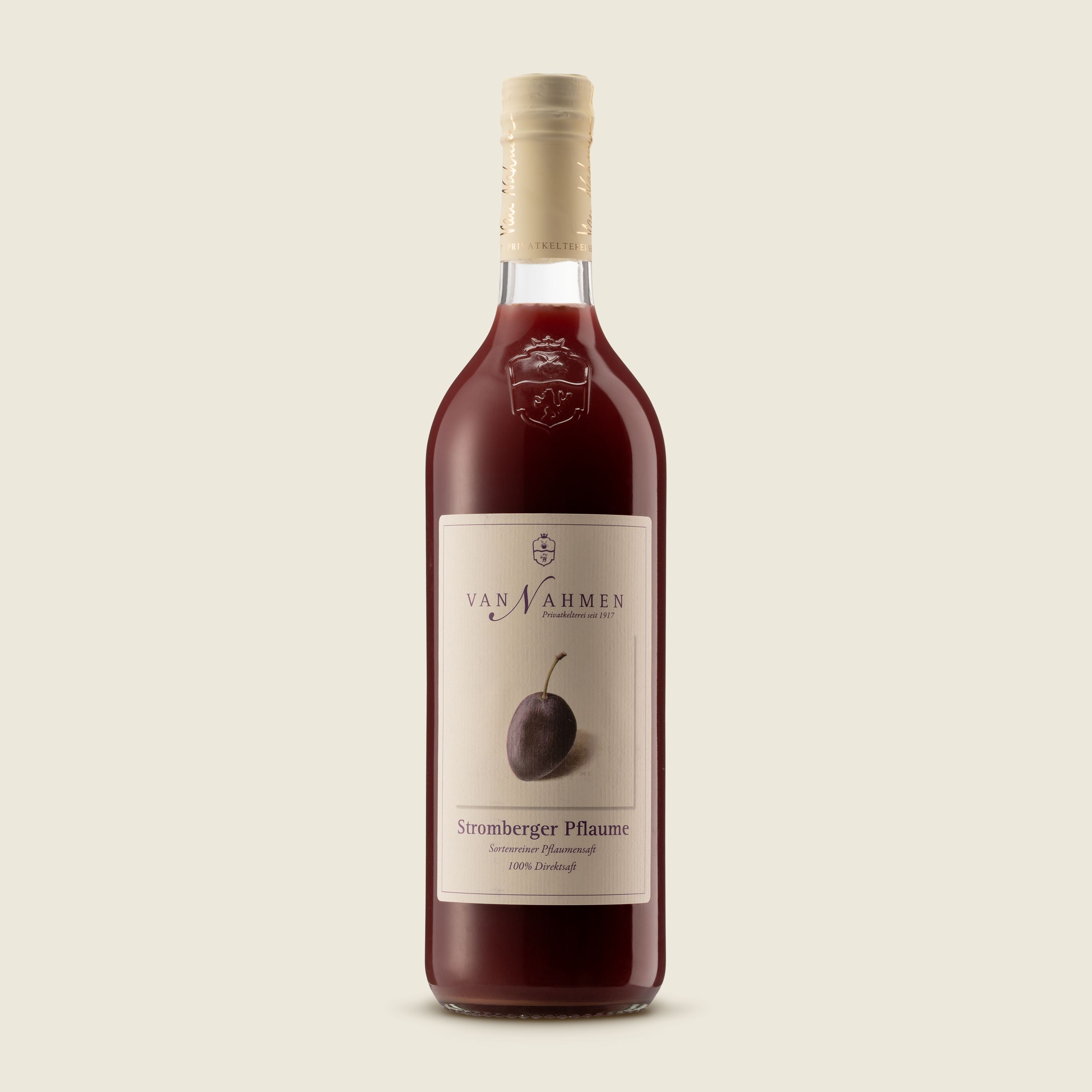 Van Nahmen Švestková šťáva z odrůdy Stromberger 100%, 750 ml