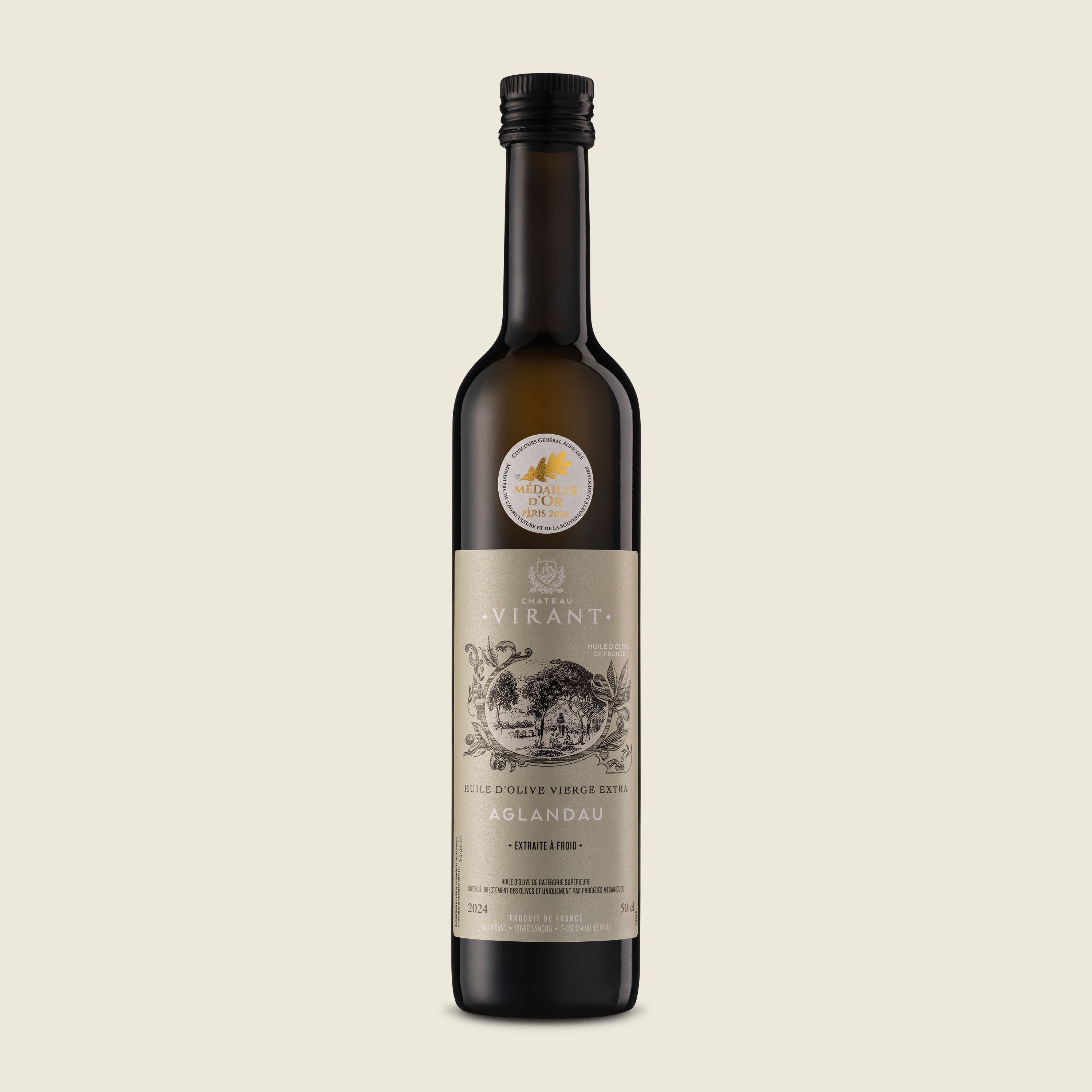 Château Virant Extra panenský olivový olej Aglandau, 500 ml