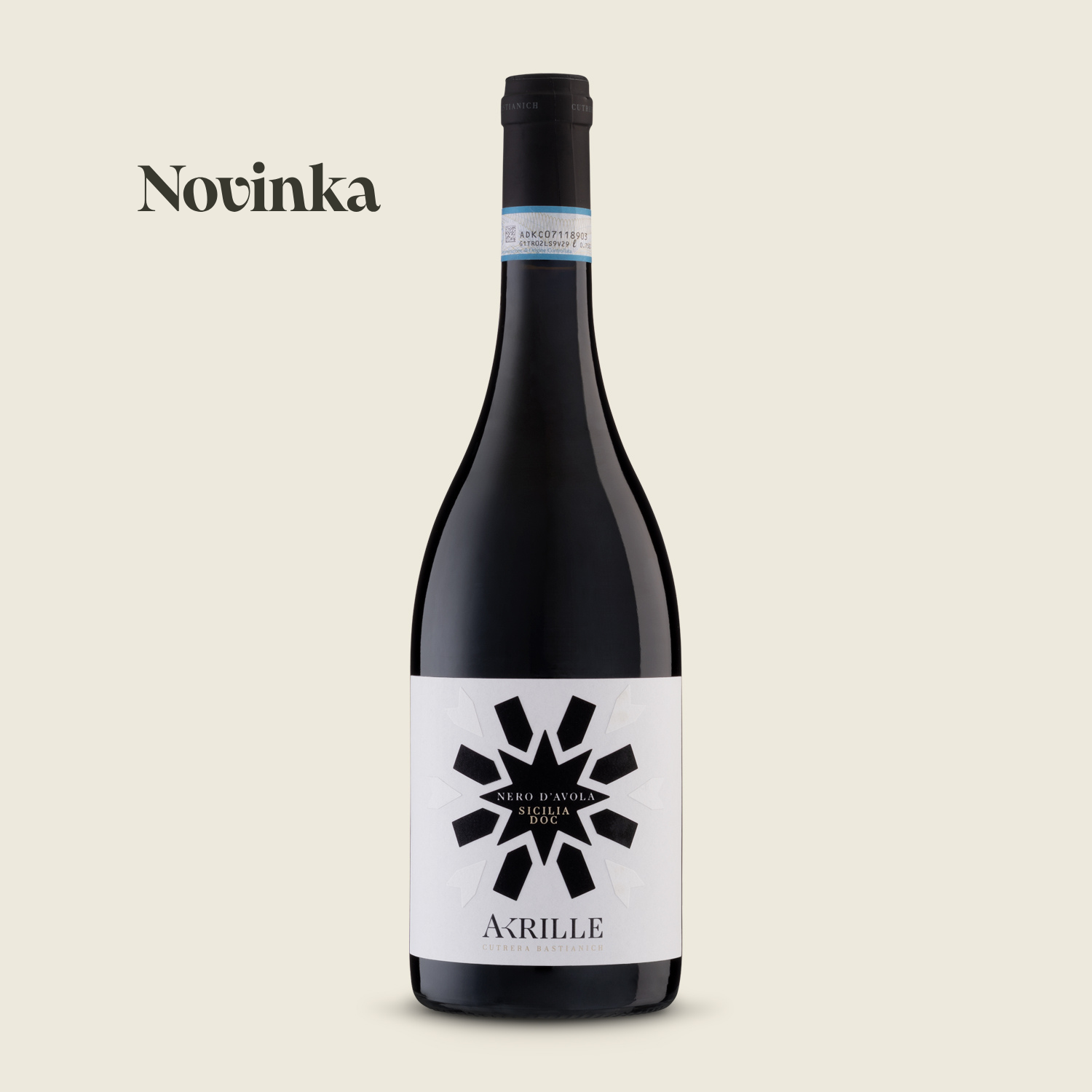 AKRILLE CUTRERA-BASTIANICH SICILIA DOC NERO D' AVOLA 2023, červené suché víno, 0,75 l