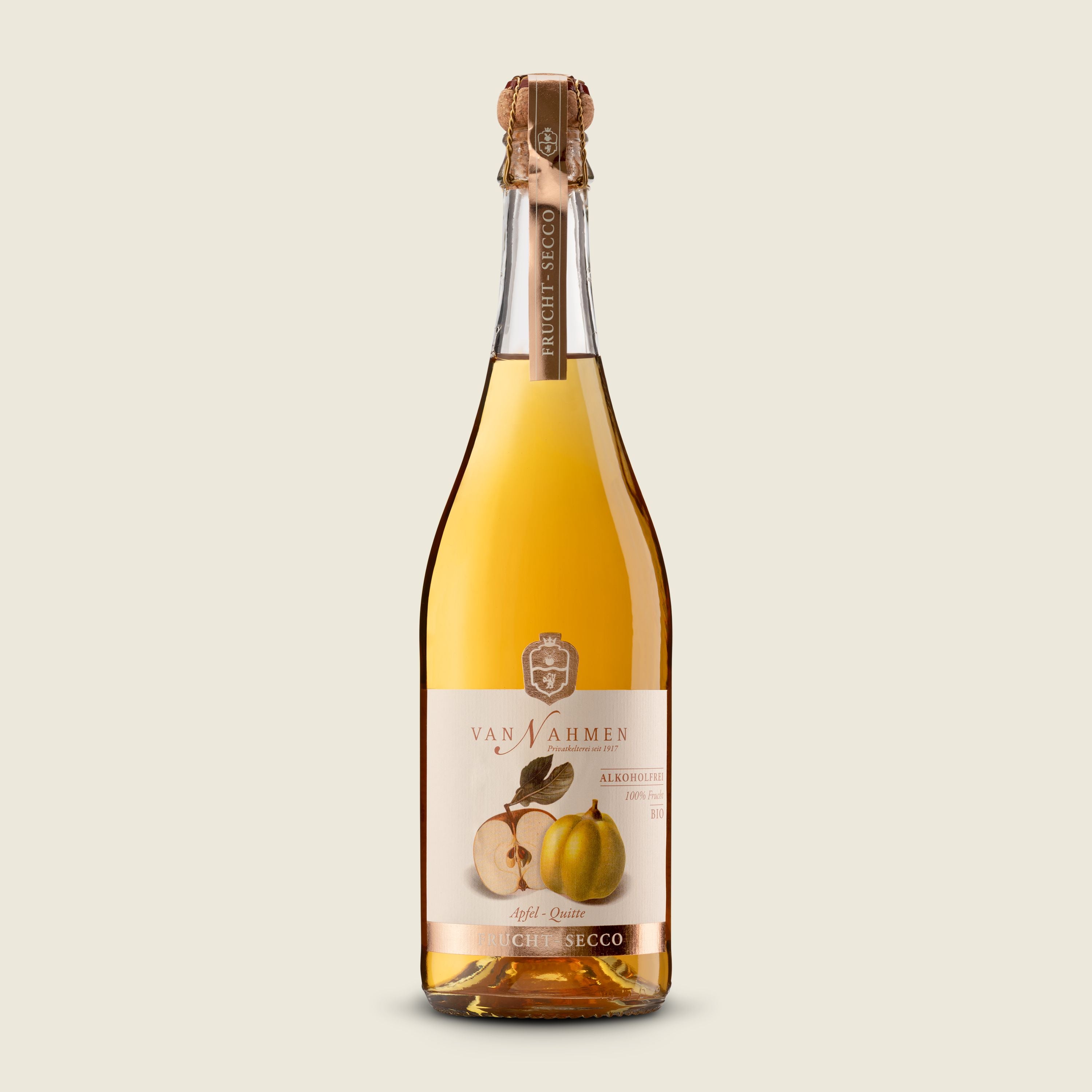 Van Nahmen Ovocné secco jablko s kdoulí, BIO, 750ml