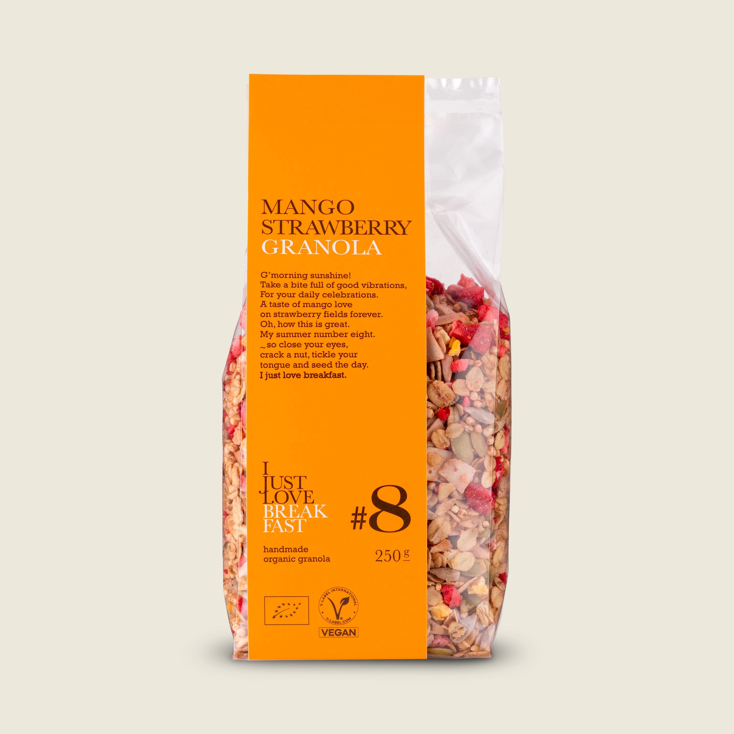 I just love breakfast Granola s jahodami a mangem, 250g
