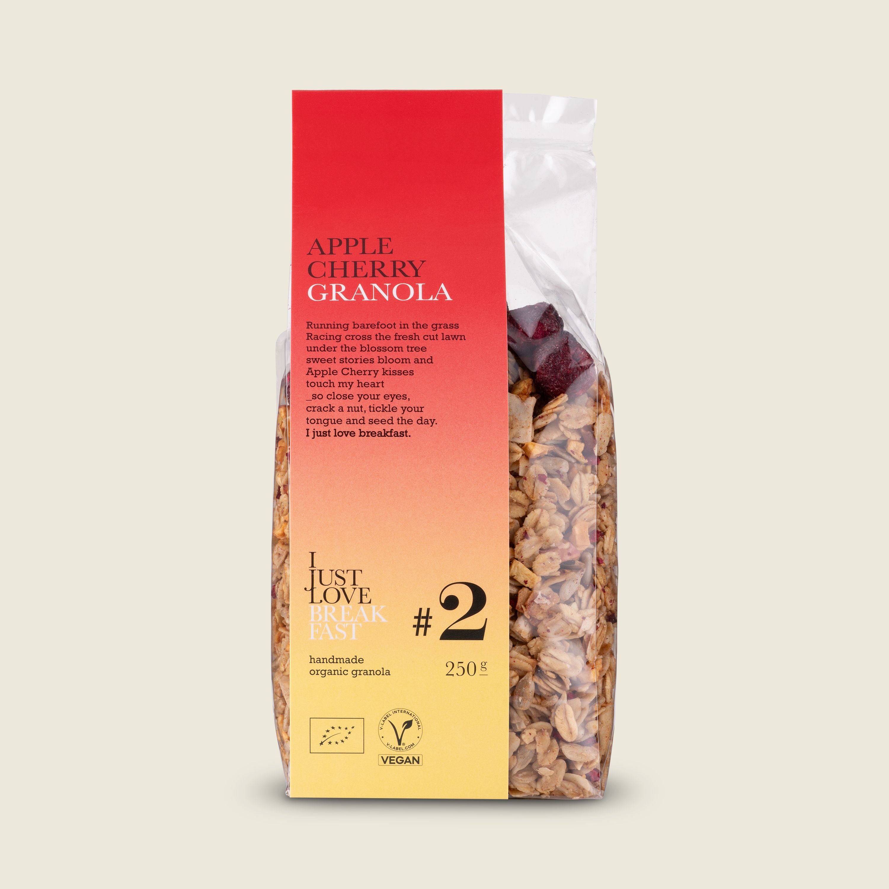 I just love breakfast Granola s jablky a třešněmi, 250g