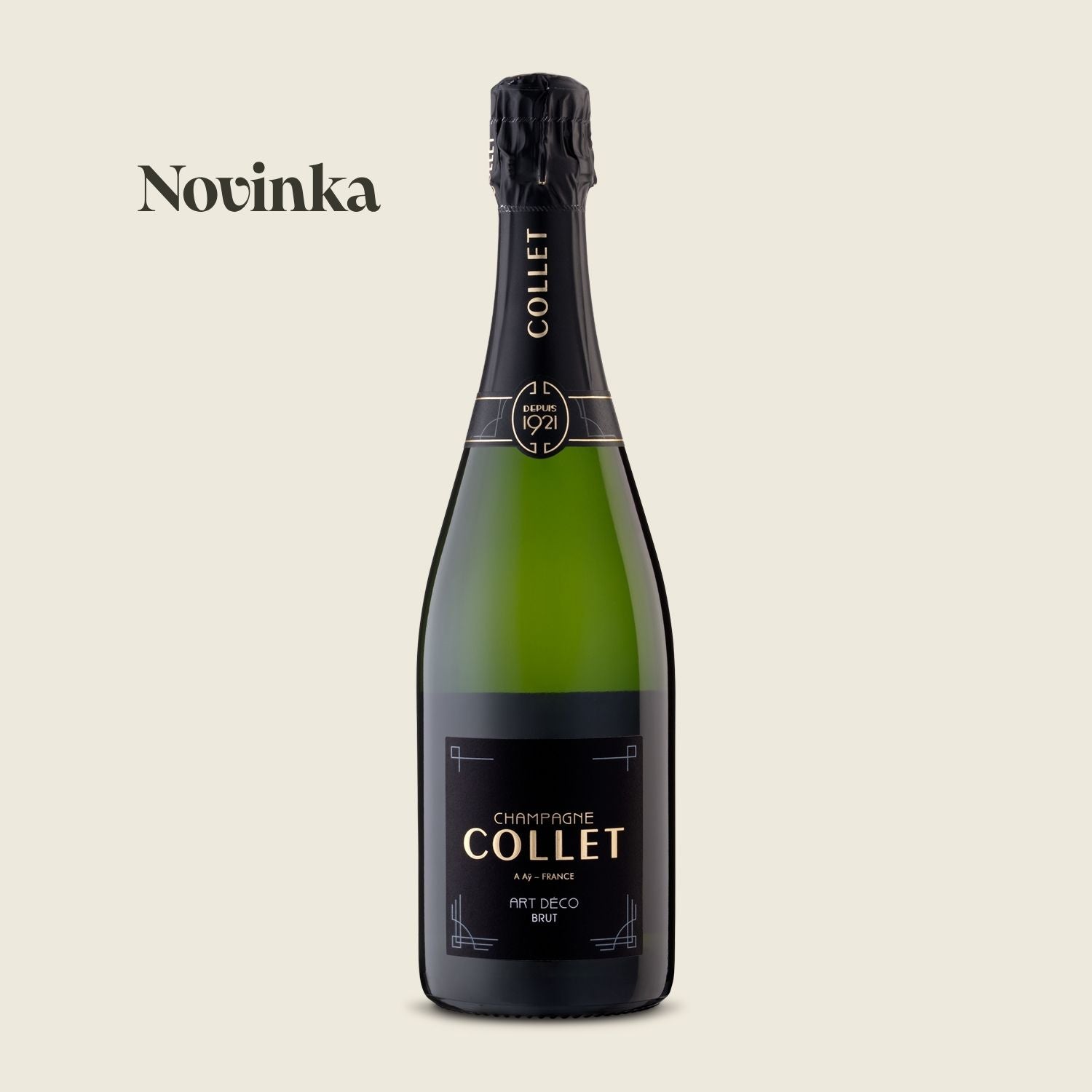 Collet ART DECO BRUT, champagne