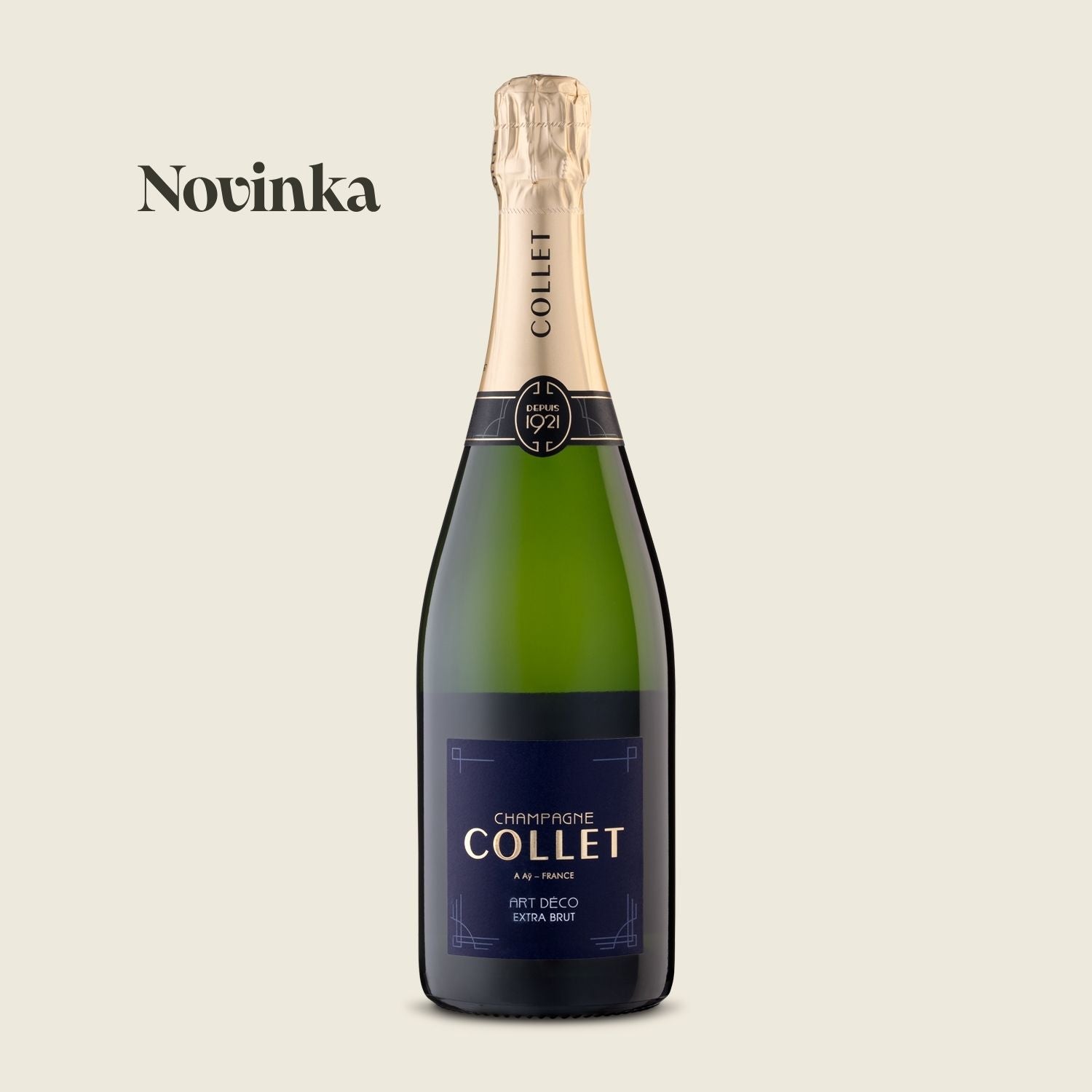 Collet ART DECO EXTRA BRUT, champagne