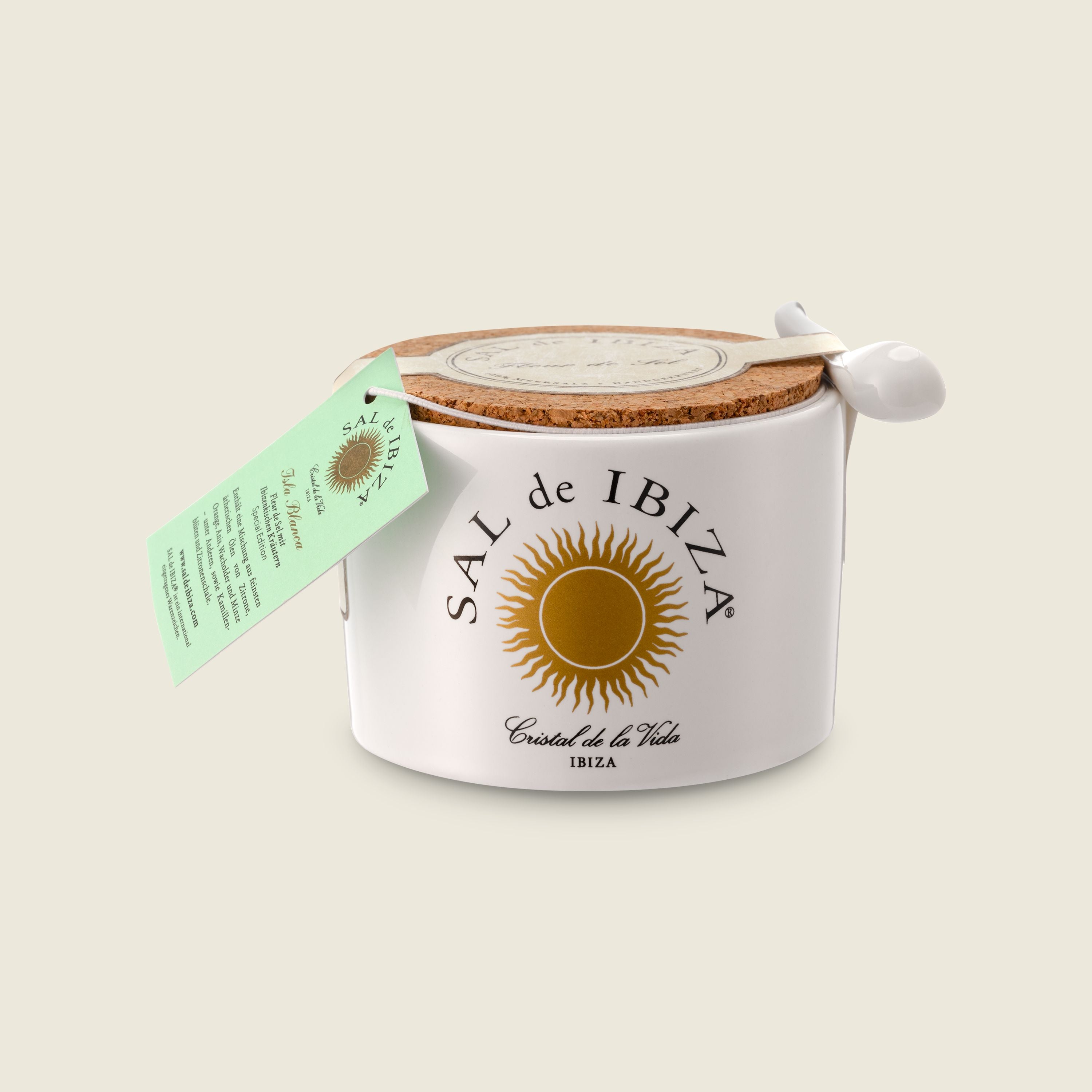 Sal de Ibiza Fleur de Sel Isla Blanca s bylinkami z Ibizy, 140 g