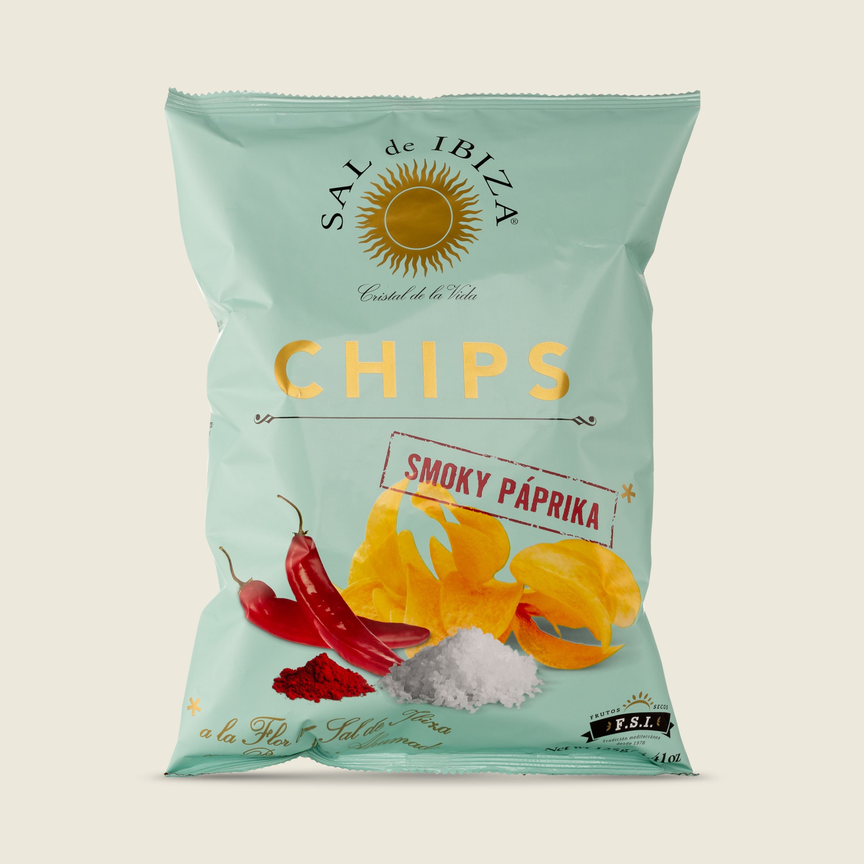 Sal de Ibiza Bramborové chipsy s uzenou paprikou, 125 g