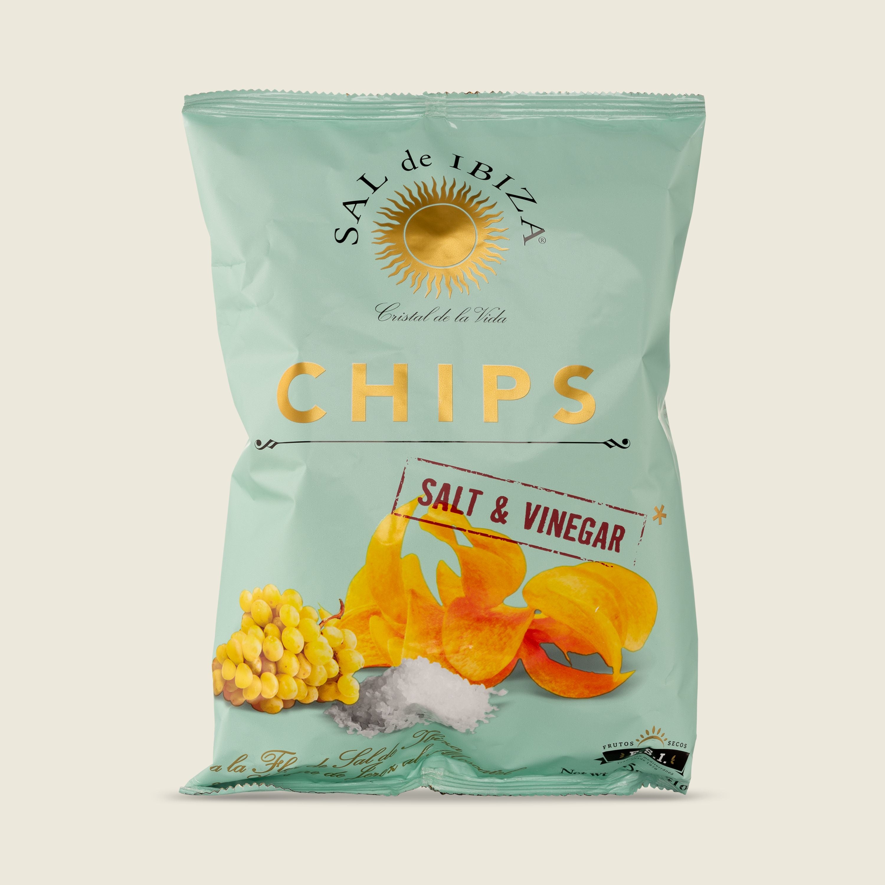 Sal de Ibiza Bramborové chipsy se solí a octem, 125 g