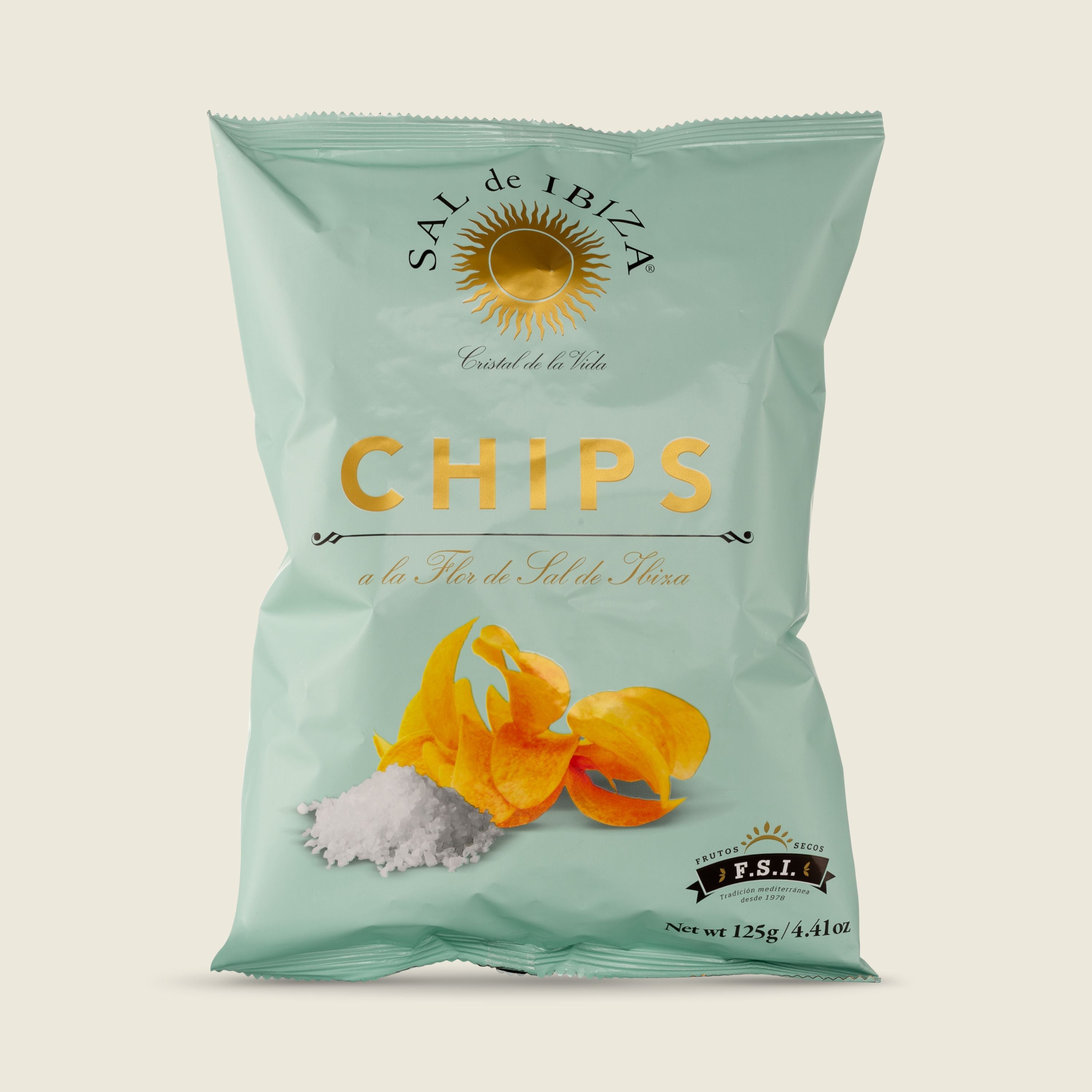 Sal de Ibiza Bramborové chipsy se solným květem z Ibizy, 125 g