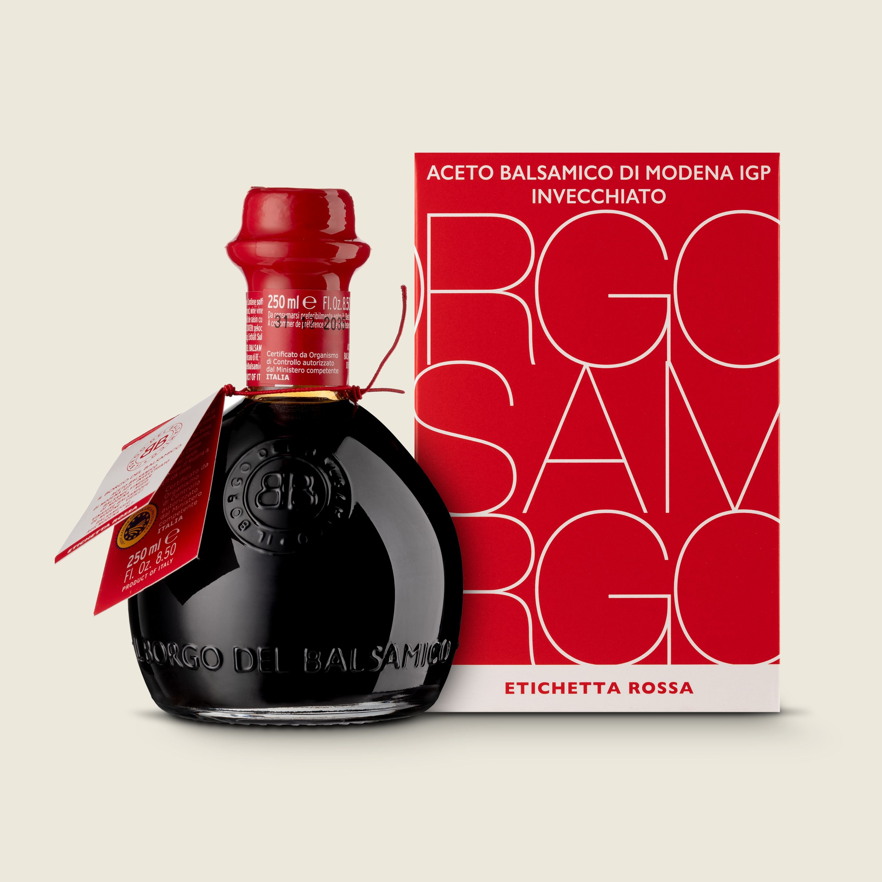 Il Borgo Balsamico Balzamikový ocet z Modeny PDO - červená   etiketa, 250ml