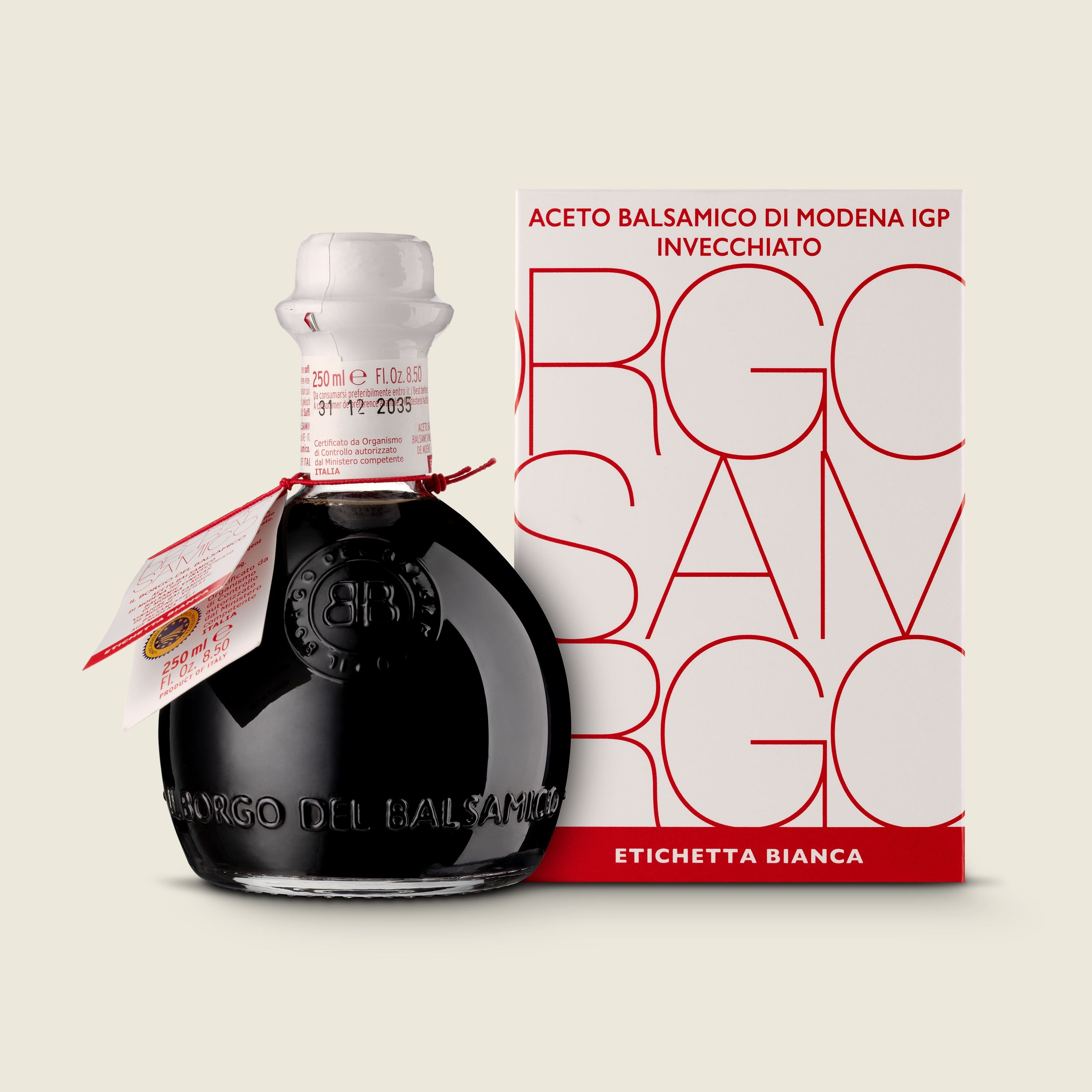 Il Borgo Balsamico Balzamikový ocet z  Modeny PDO  bílá etiketa, 250ml