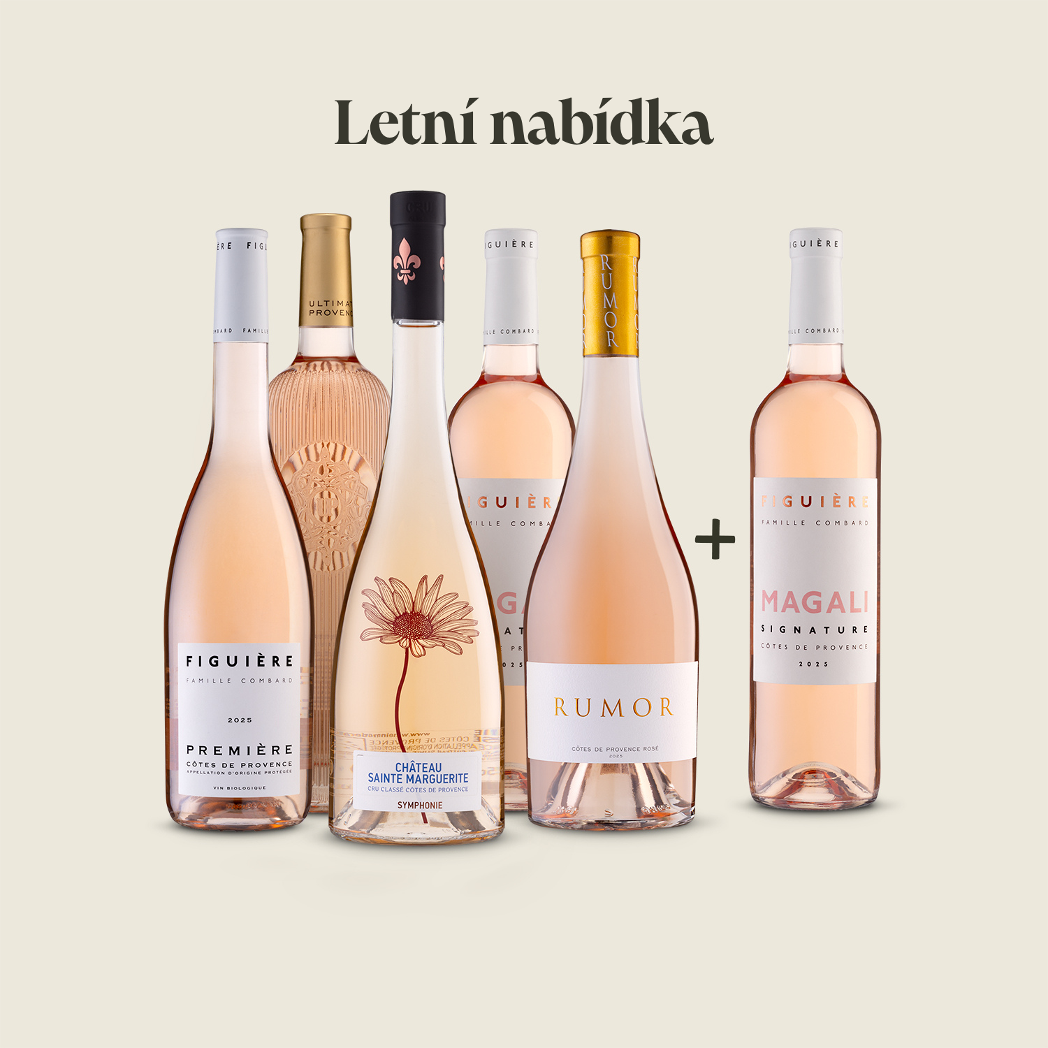 Kolekce 6x 0,75 l francouzských růžových vín  5+1 ZDARMA