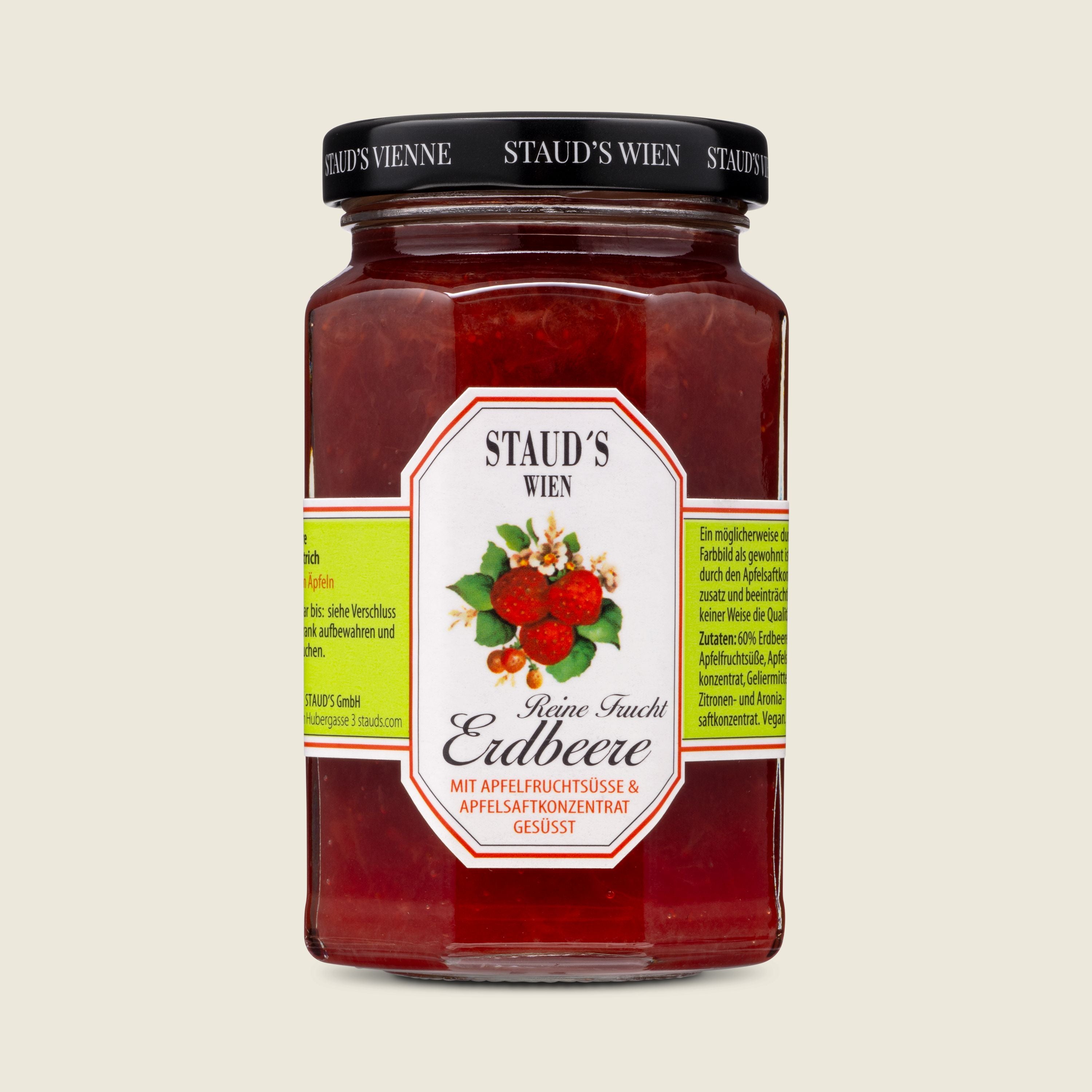 Staud's Jahodový džem slazený jablečným koncentrátem s obsahem ovoce 60%, 250g