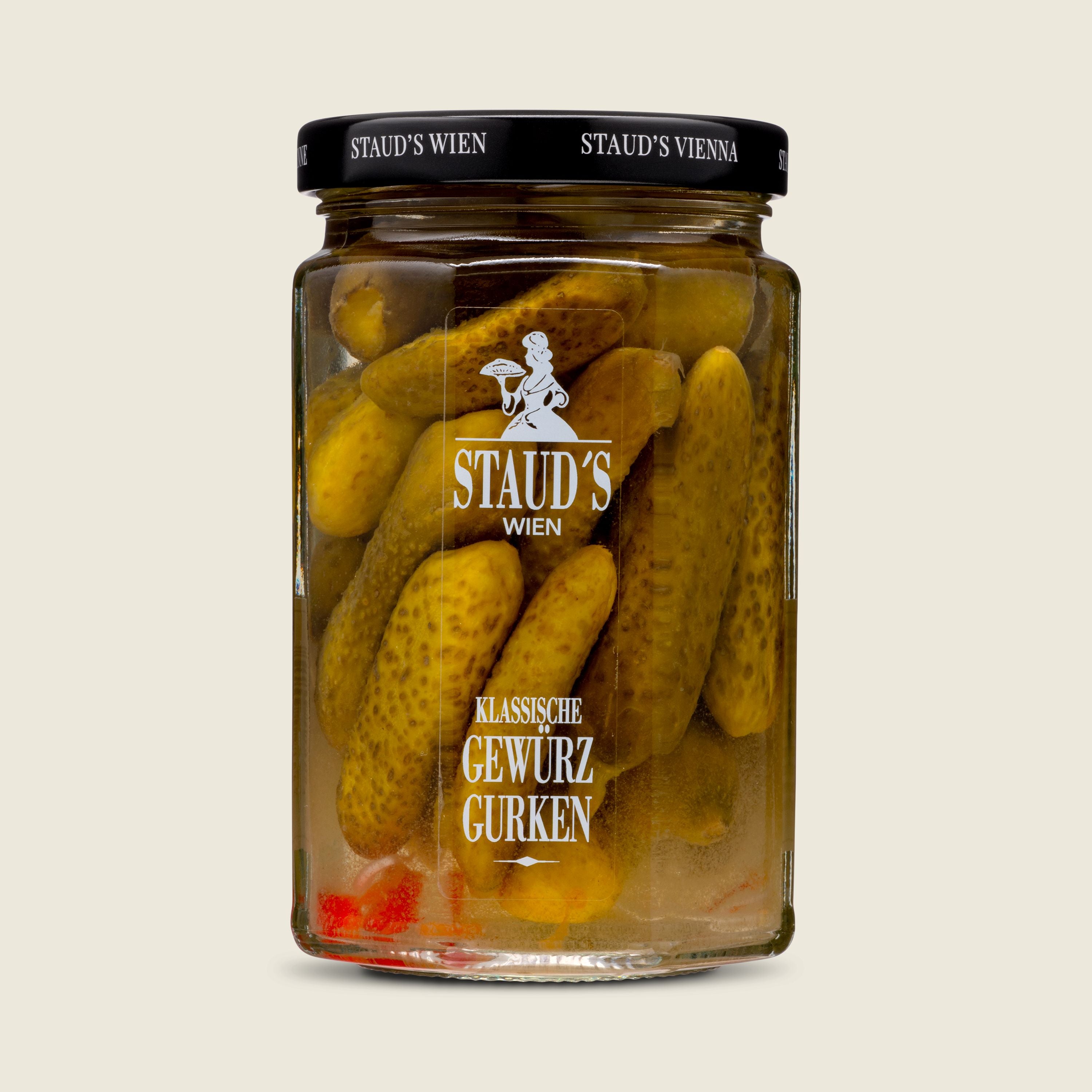 Staud's Kyselé okurky v kořeněném nálevu, 300 g