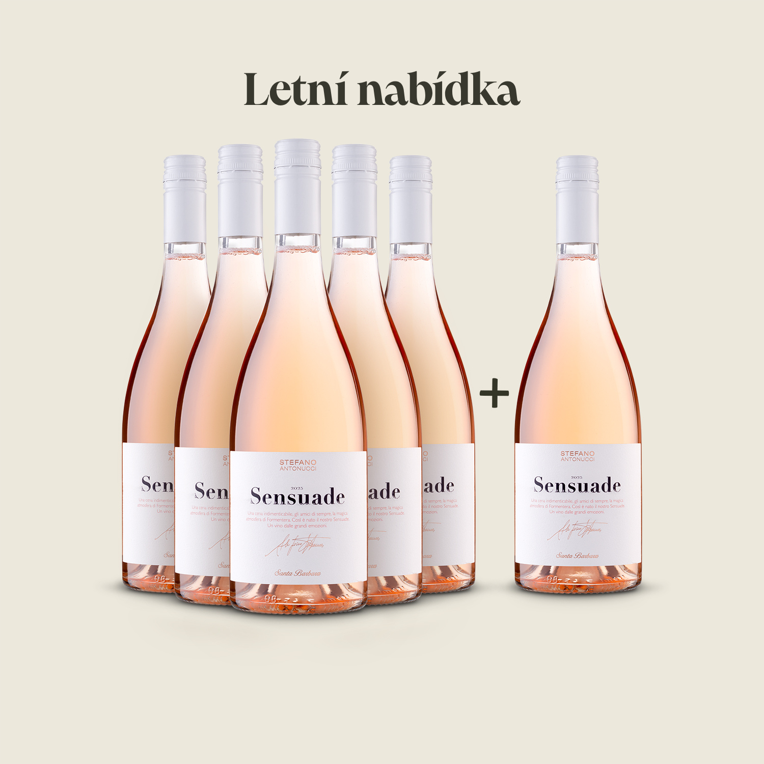 Kolekce 6x 0,75 l  italských růžových vín  5+1 ZDARMA