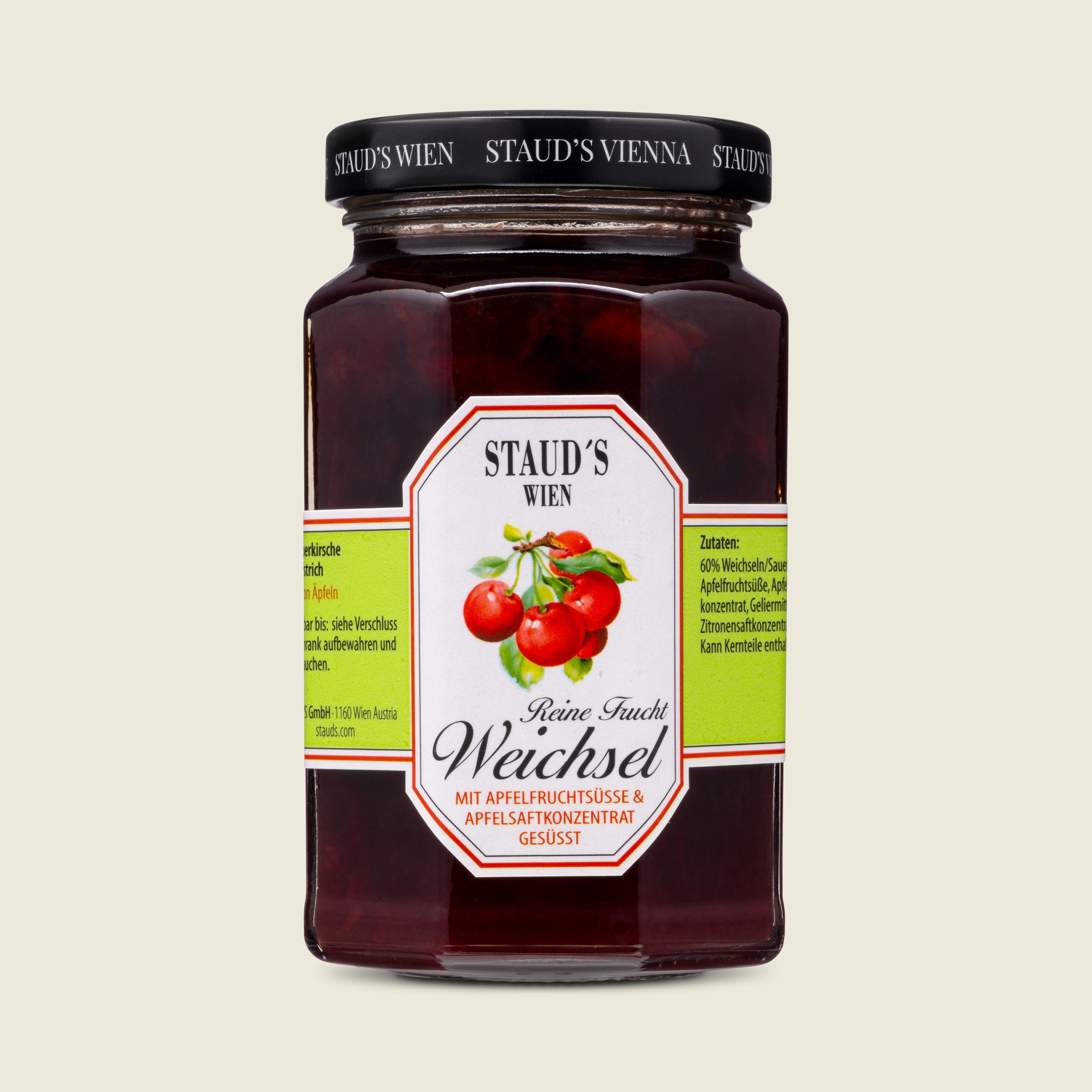 Staud's Višňový džem slazený jablečným koncentrátem s obsahem ovoce 60%, 250g