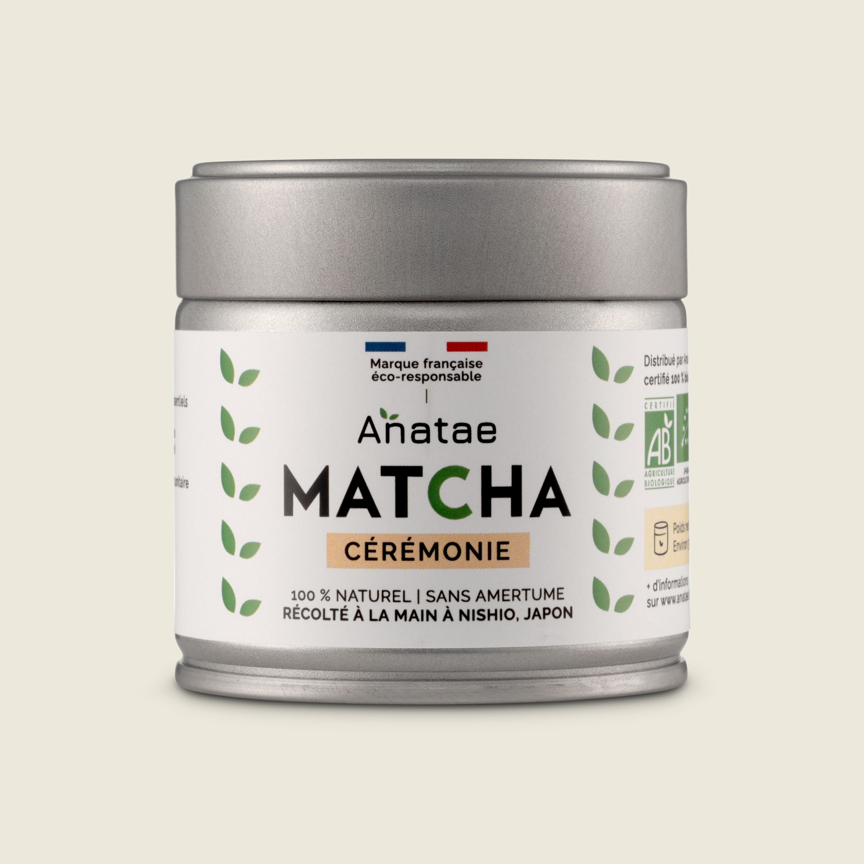 Anatae Matcha Cérémonie, BIO