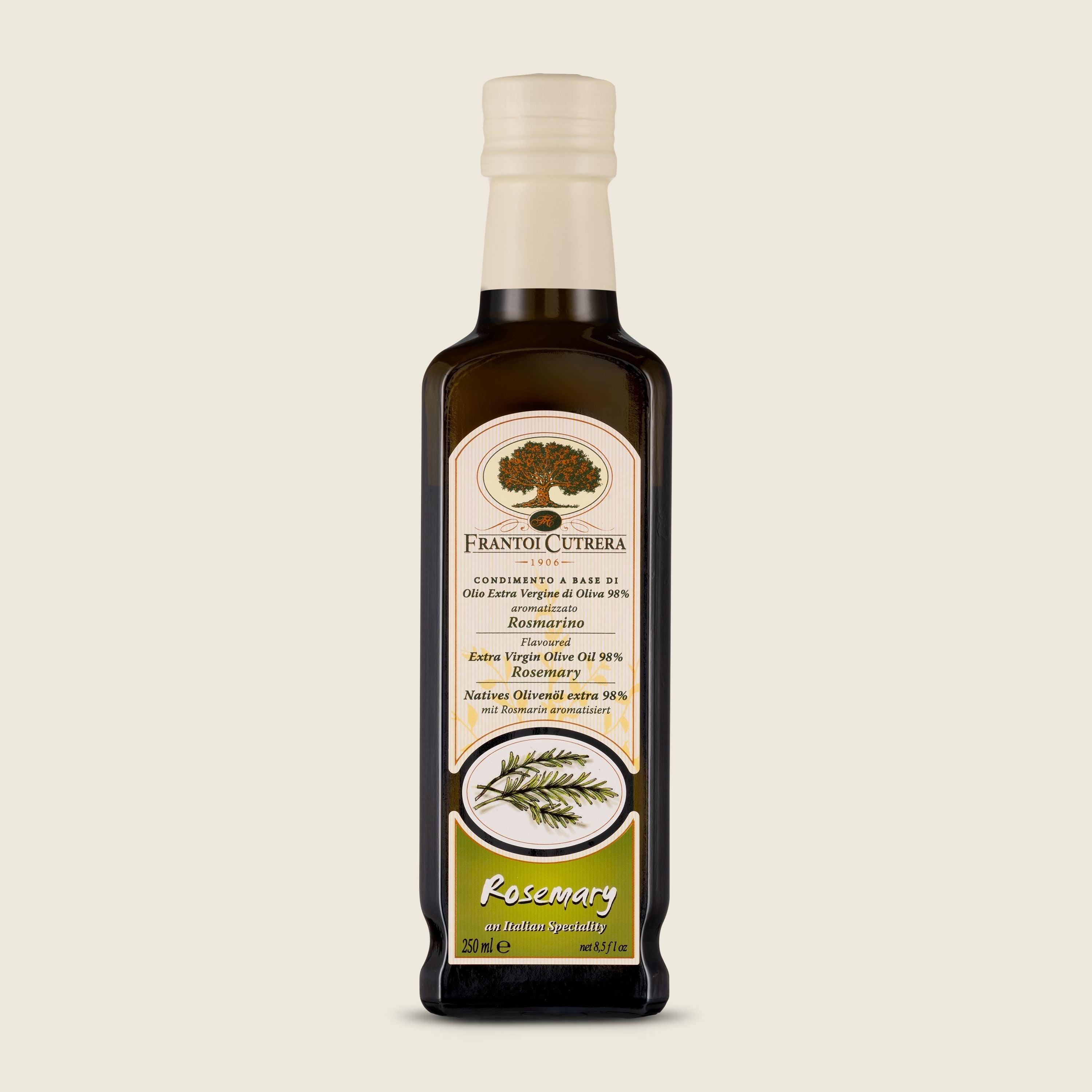 Frantoi Cutrera Extra panenský olivový olej s příchutí rozmarýnu