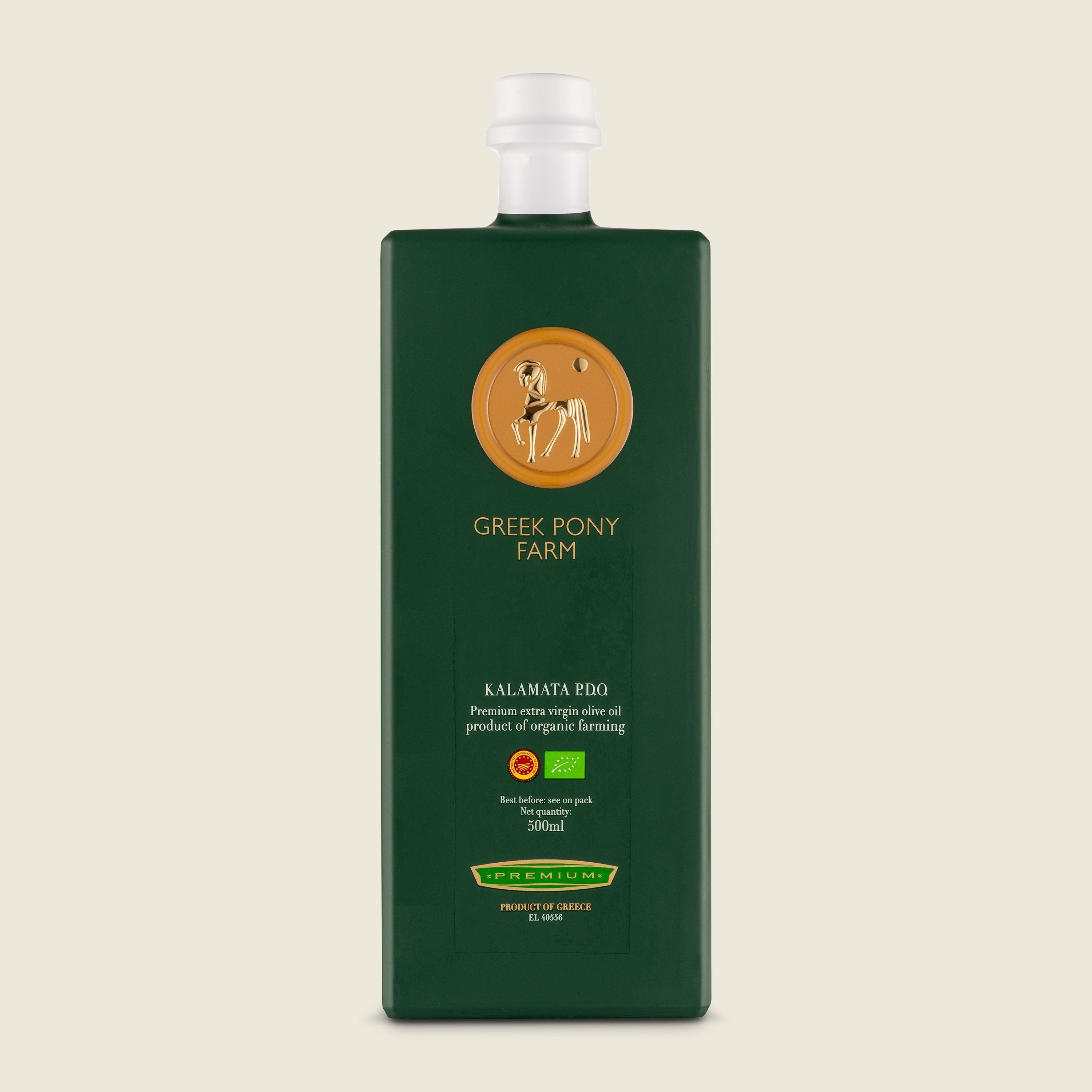 Greek Pony Pharm Extra panenský olivový olej Kalamata PDO, BIO, 500 ml