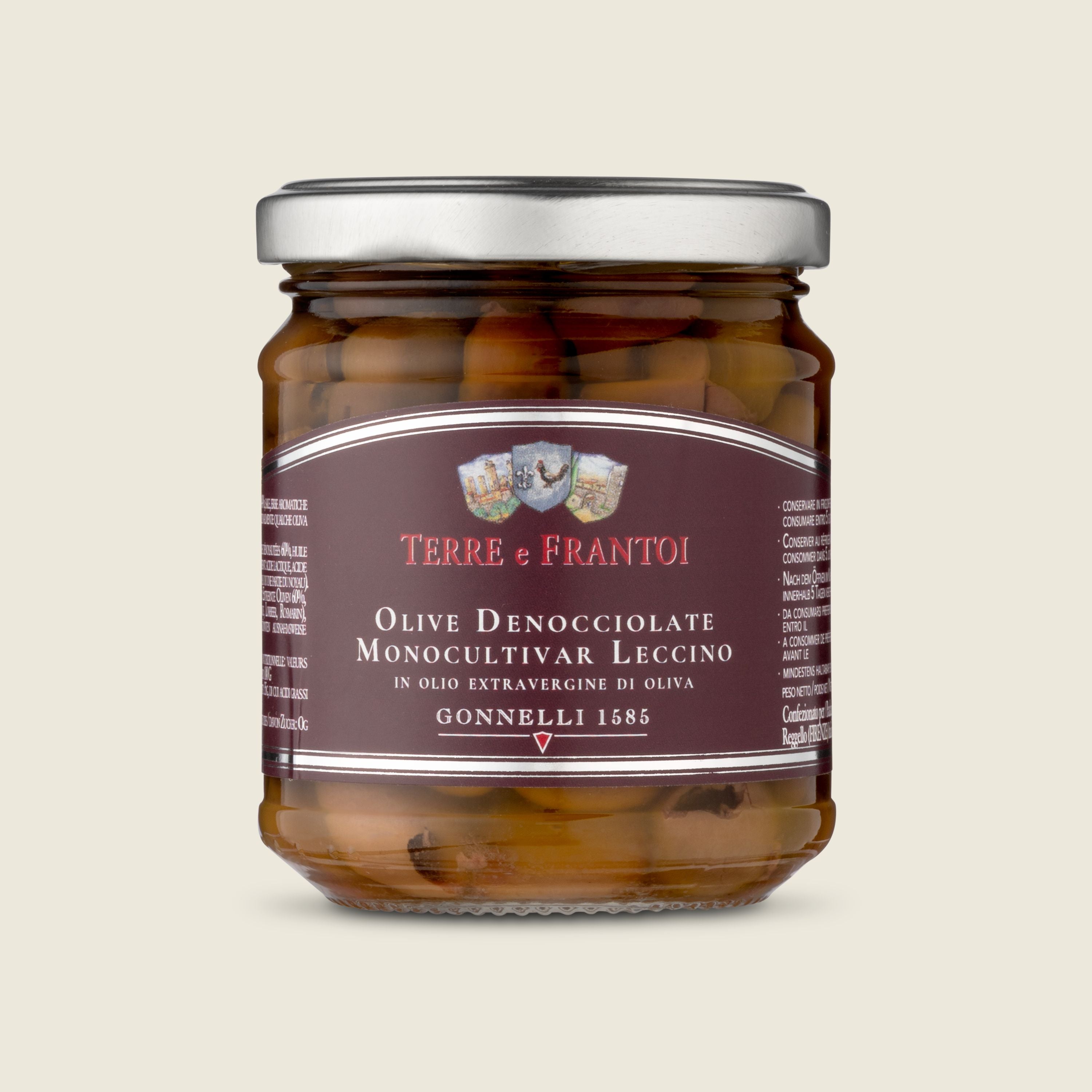Gonelli 1585 Olivy odrůdy Leccino v extra panenském olivovém oleji