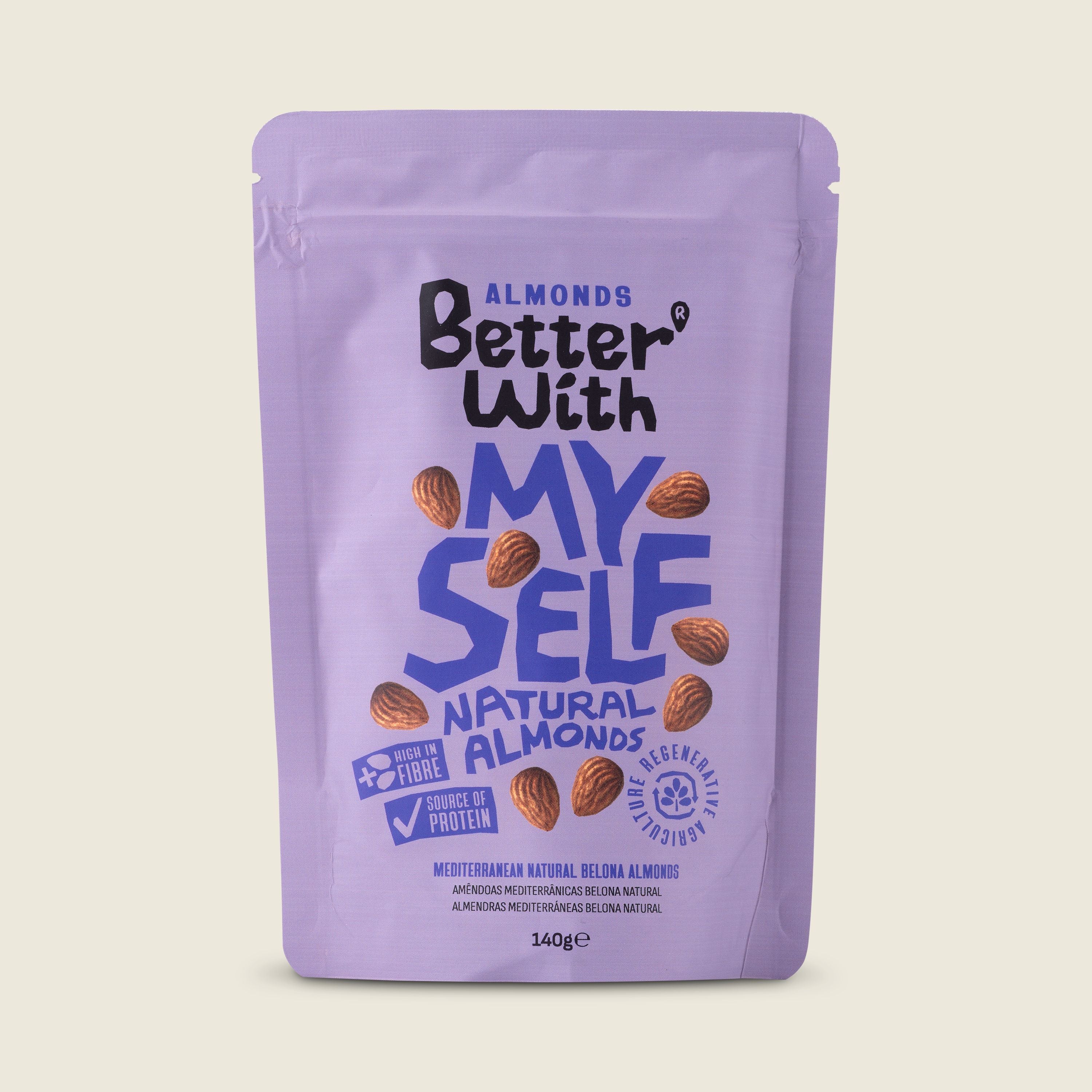 Better with almonds Mandle přírodní, 140g