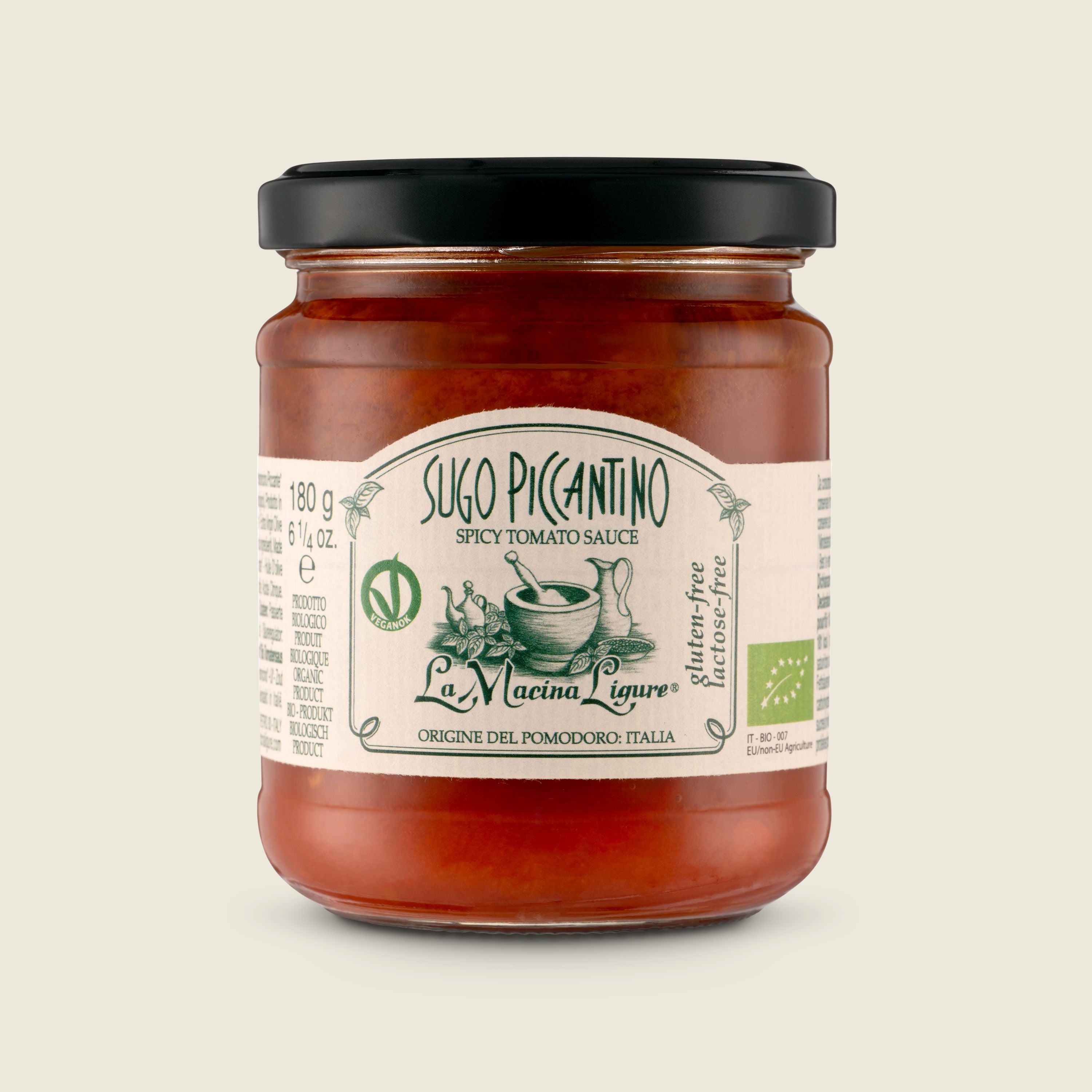 La Macina Ligure Sugo Piccantino, BIO, 180 g