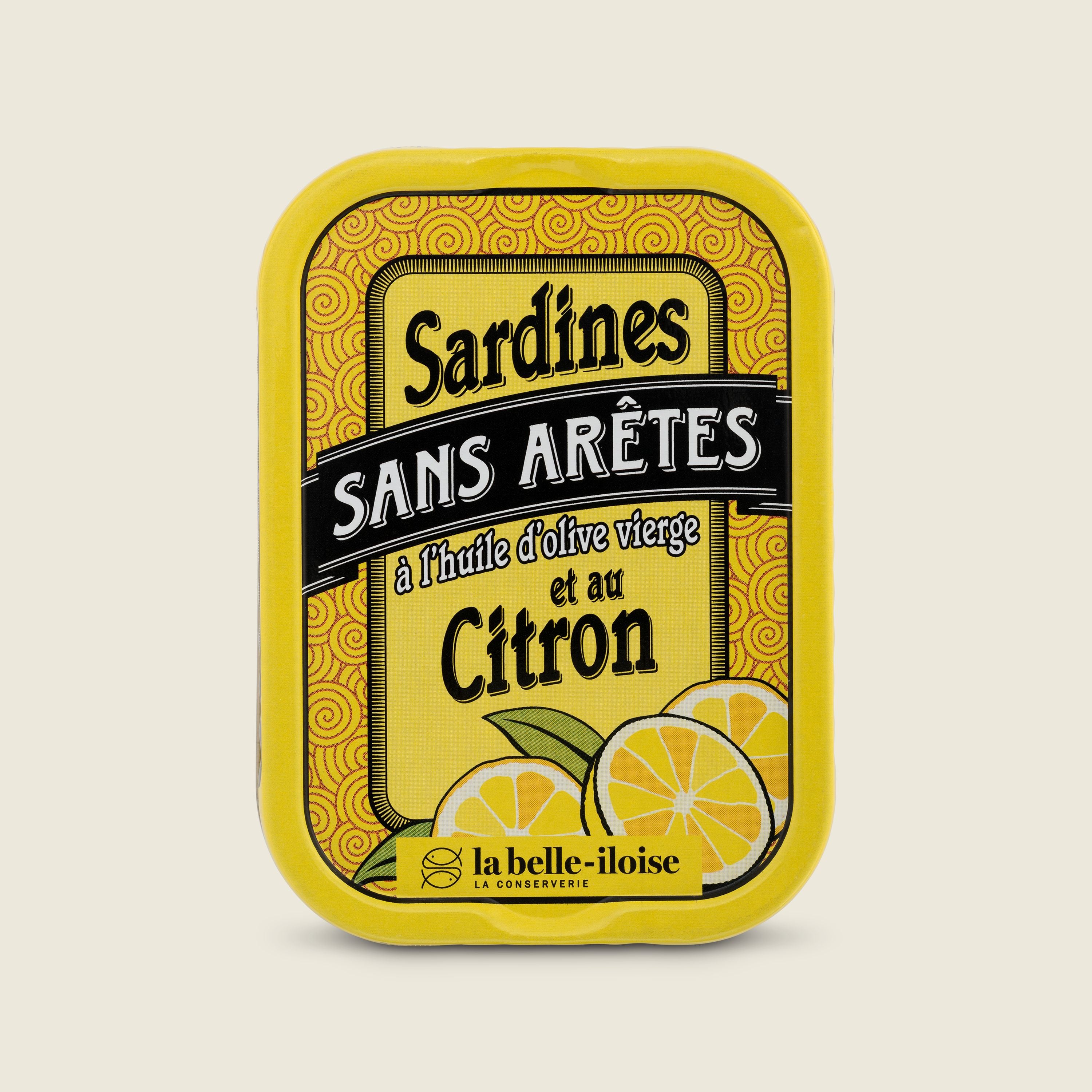 La Belle Illoise Sardinky s citronem a olivovým olejem bez kostí, 115g