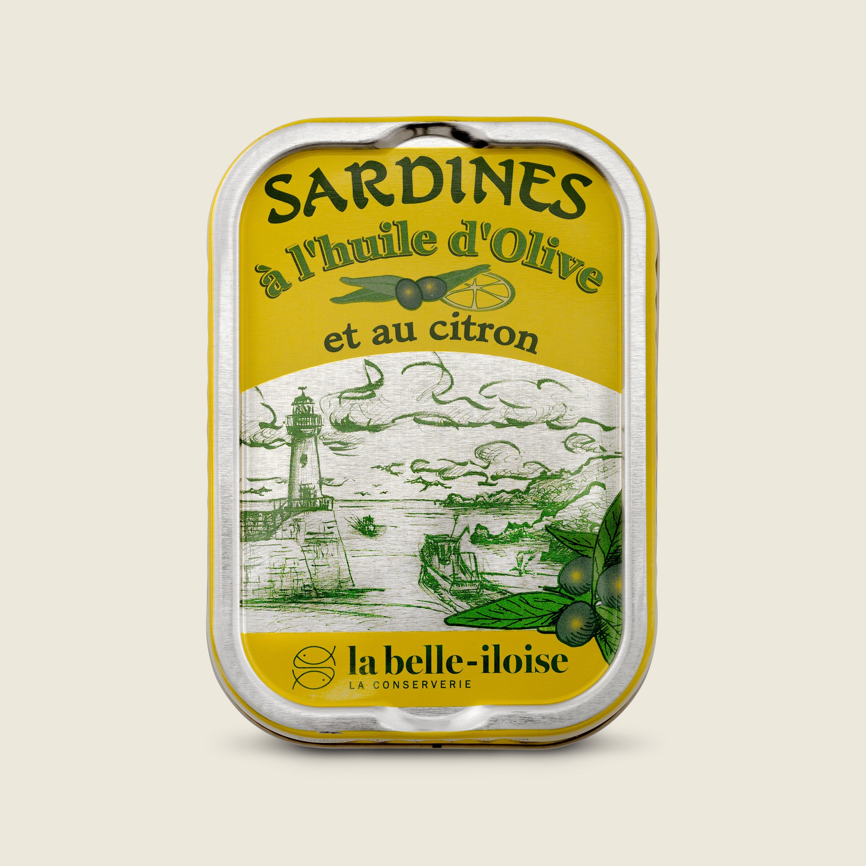 La Belle Illoise Sardinky v olivovém oleji s citronem, 115g