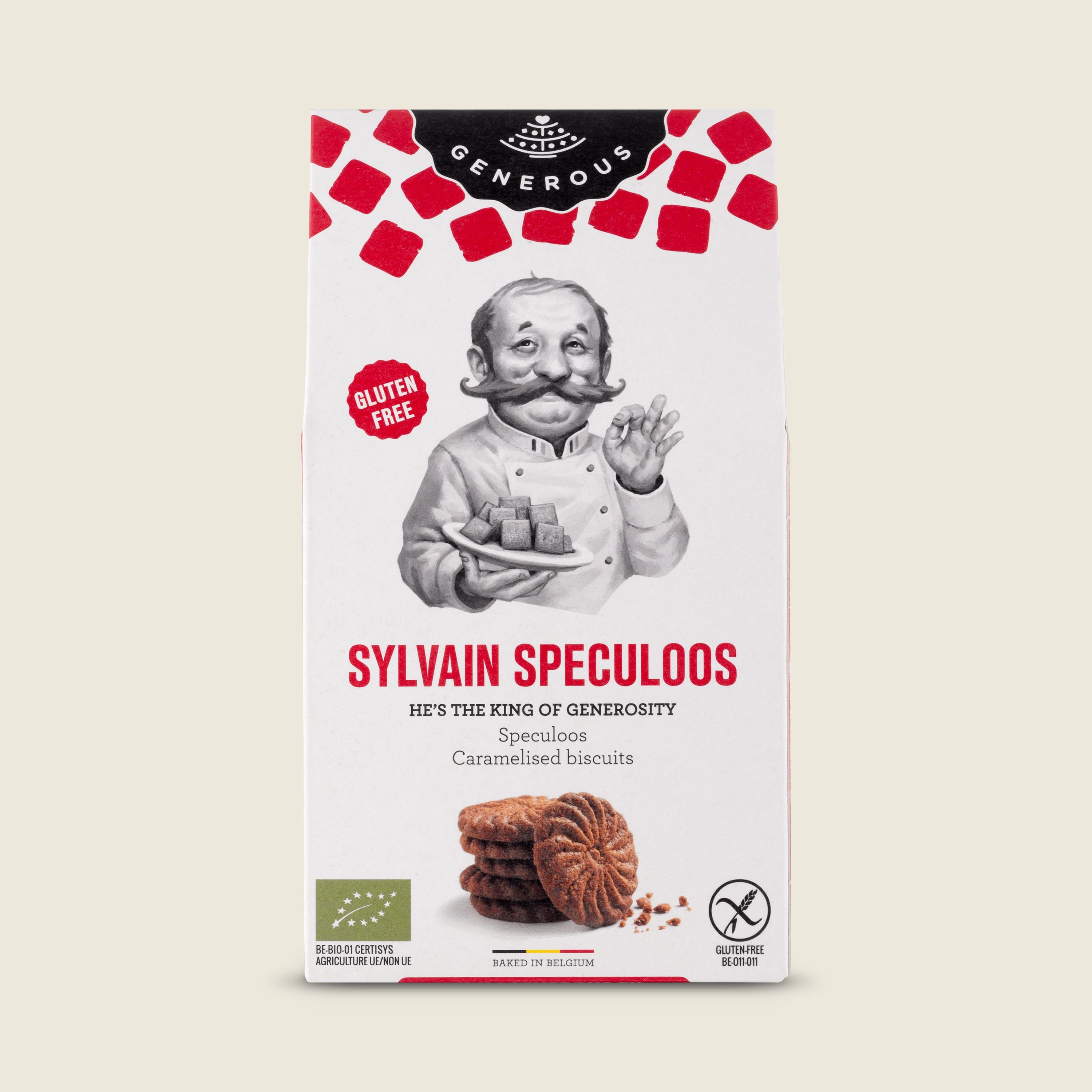 Generous Máslové sušenky Sylvain Speculous bez lepku, BIO, 100g