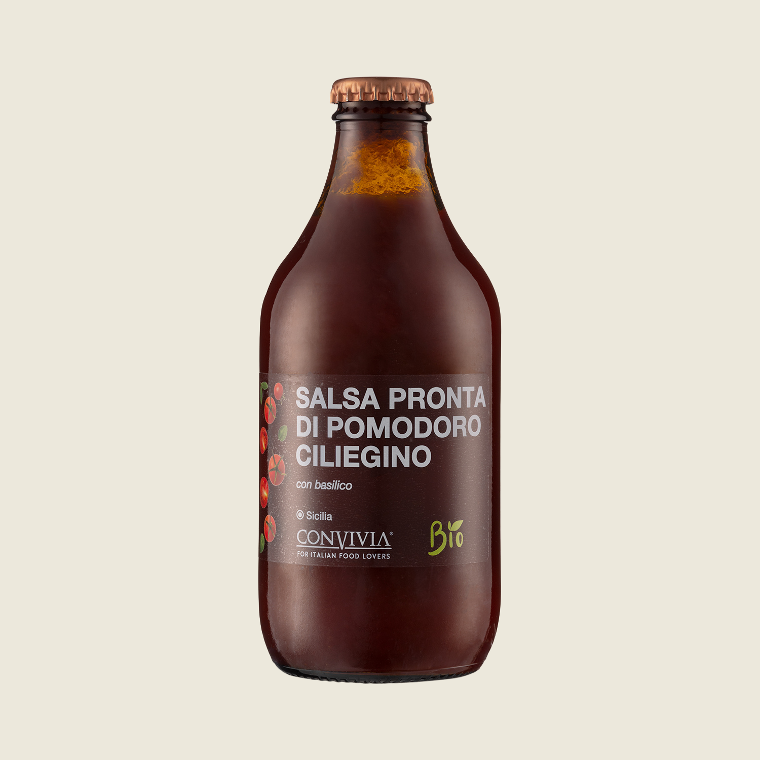 Convivia Omáčka z cherry rajčat Ciliegino, BIO, 330 g