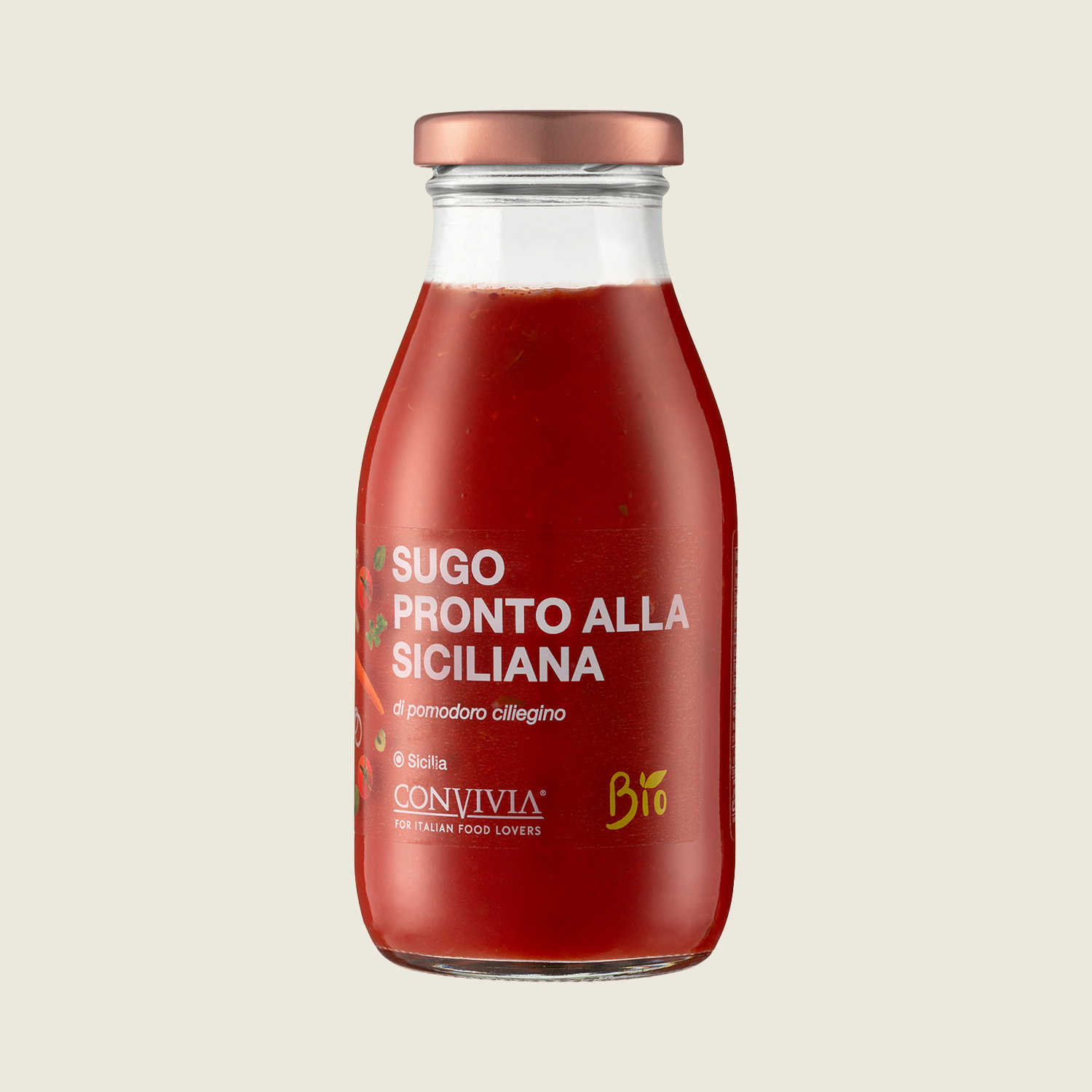 Convivia Omáčka z rajčat  Siciliana, BIO, 250 g