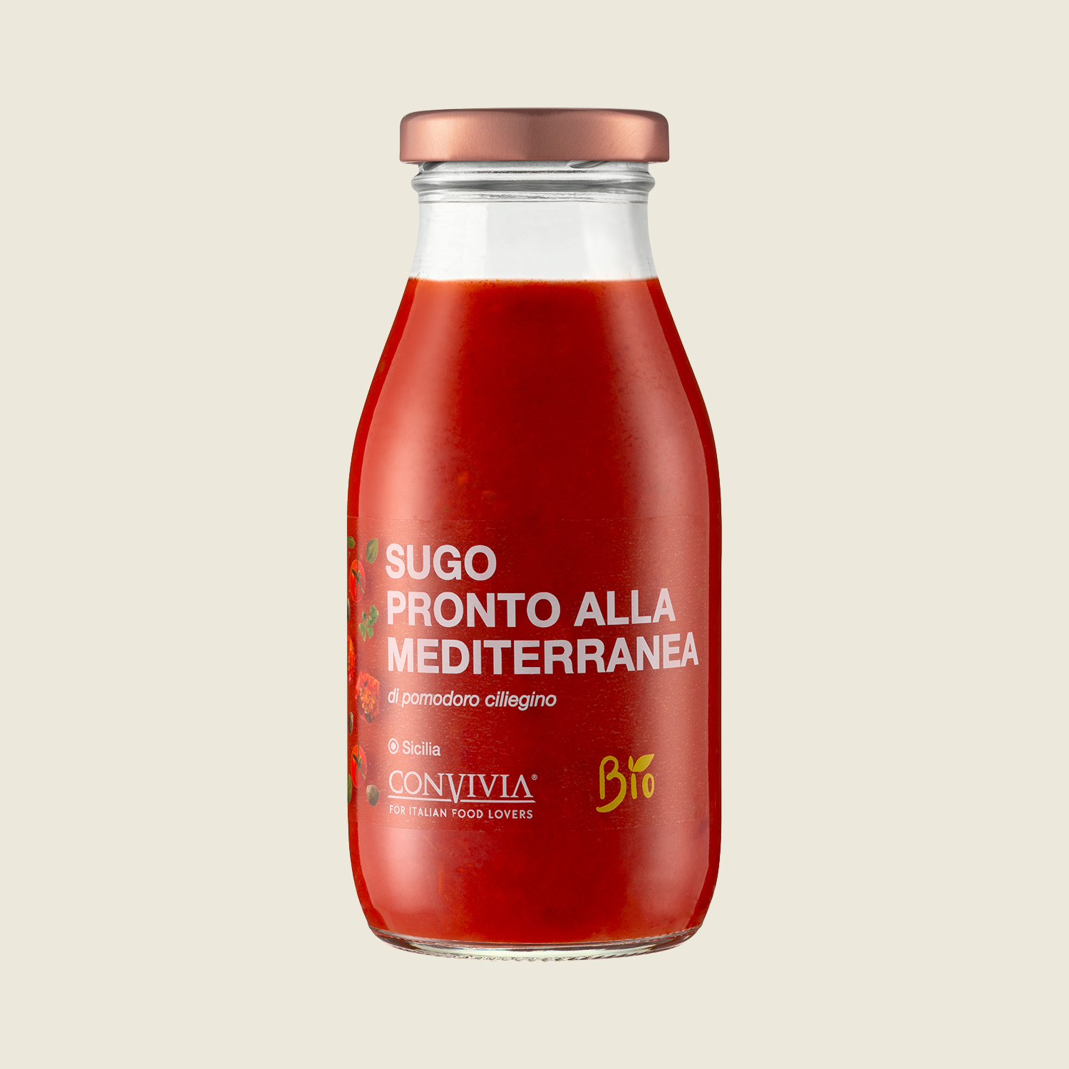 Convivia Středomořská omáčka ze cherry rajčátek, BIO, 250 g