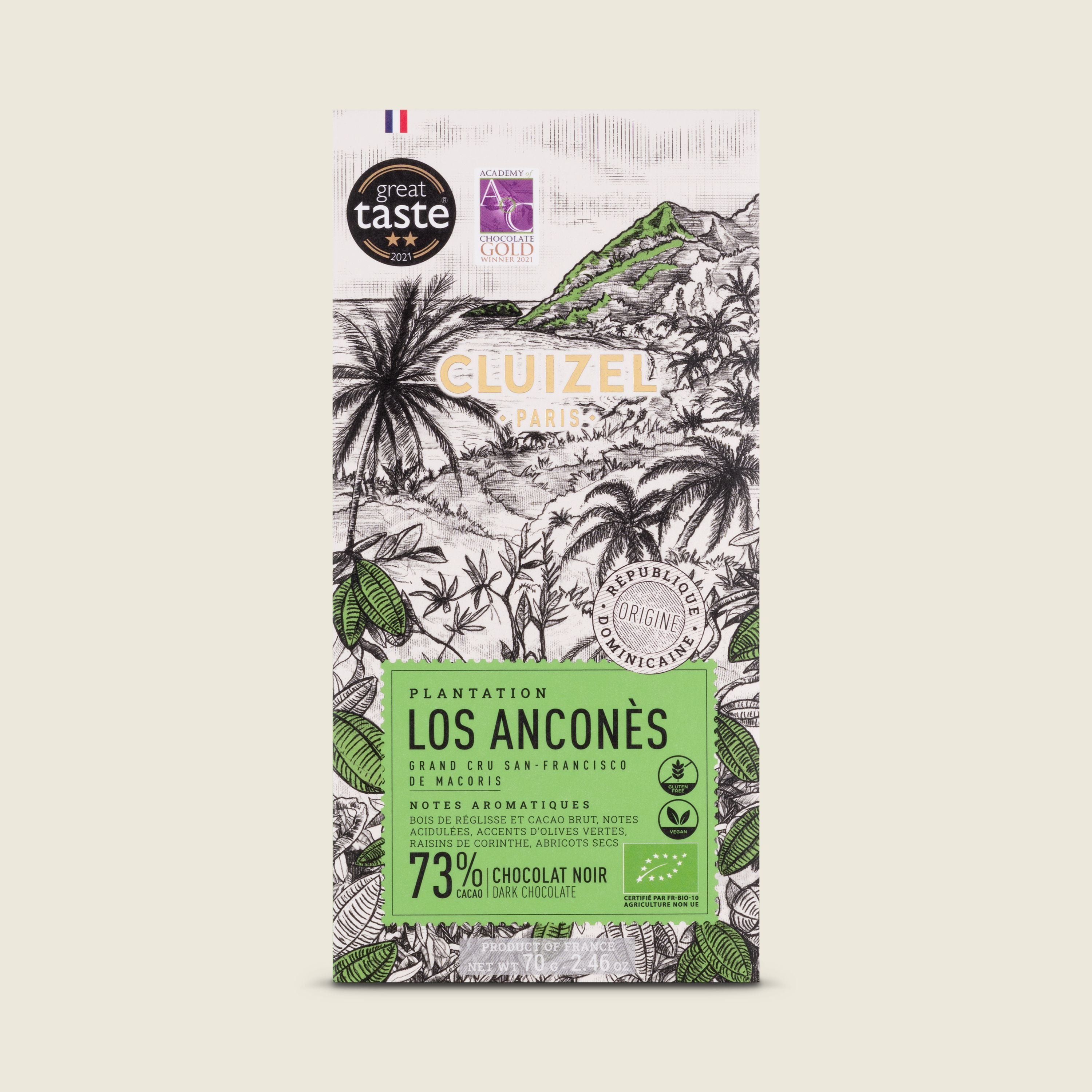 Cluizel Los Ancones čokoláda 73%, BIO