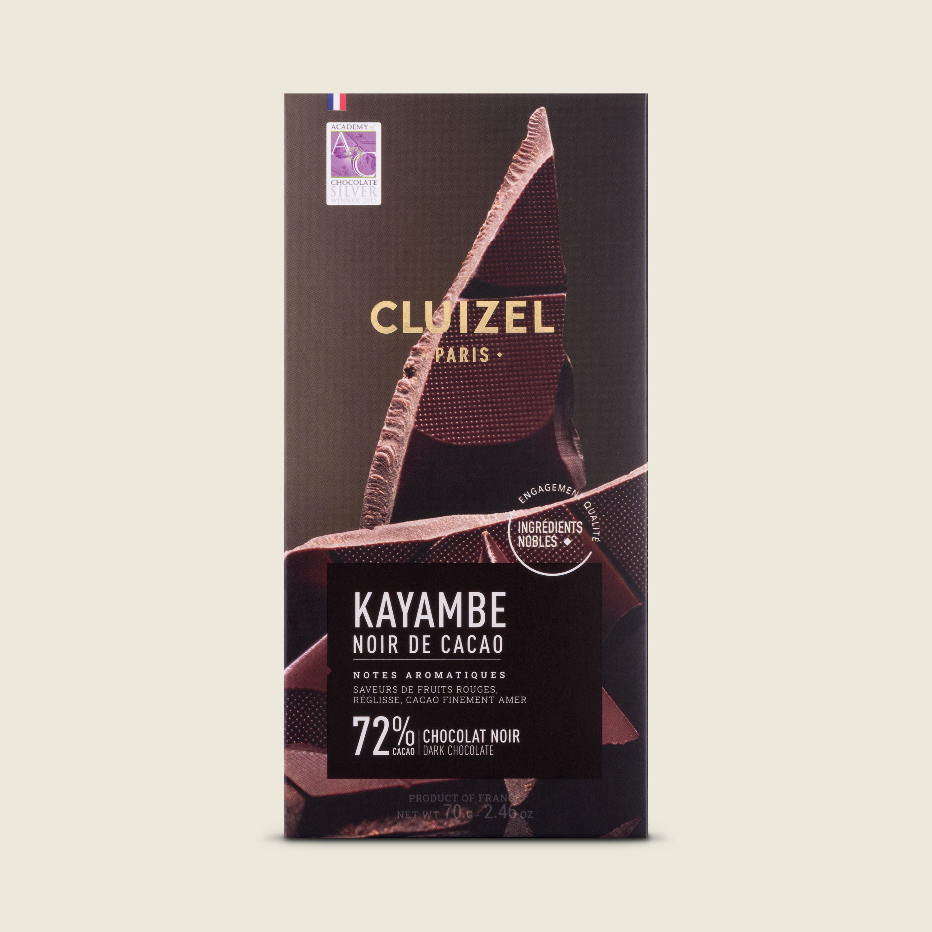Cluizel Kayambe Noir de cacao čokoláda 72%, 70g