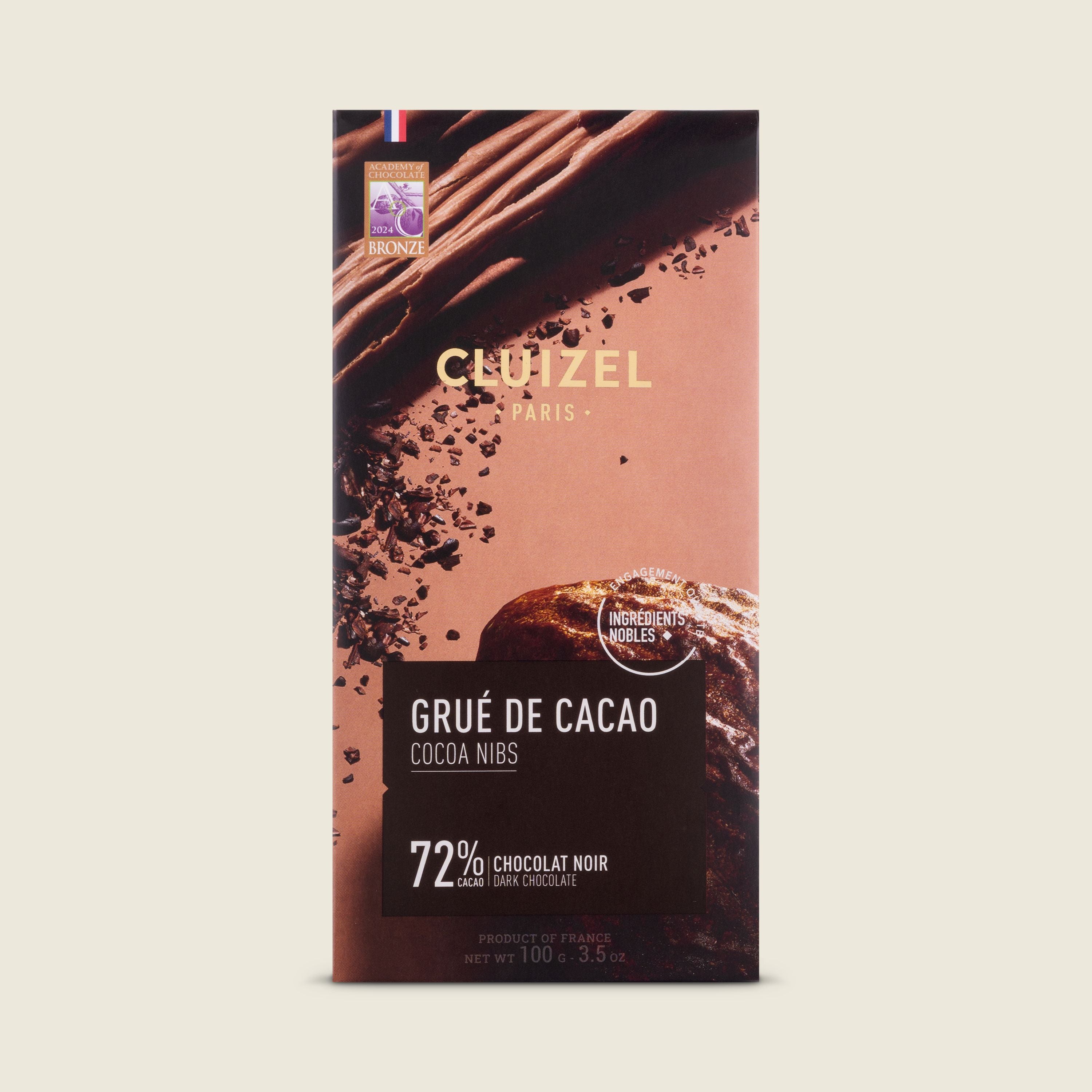Cluizel Grué de cacao čokoláda 72%, 100g