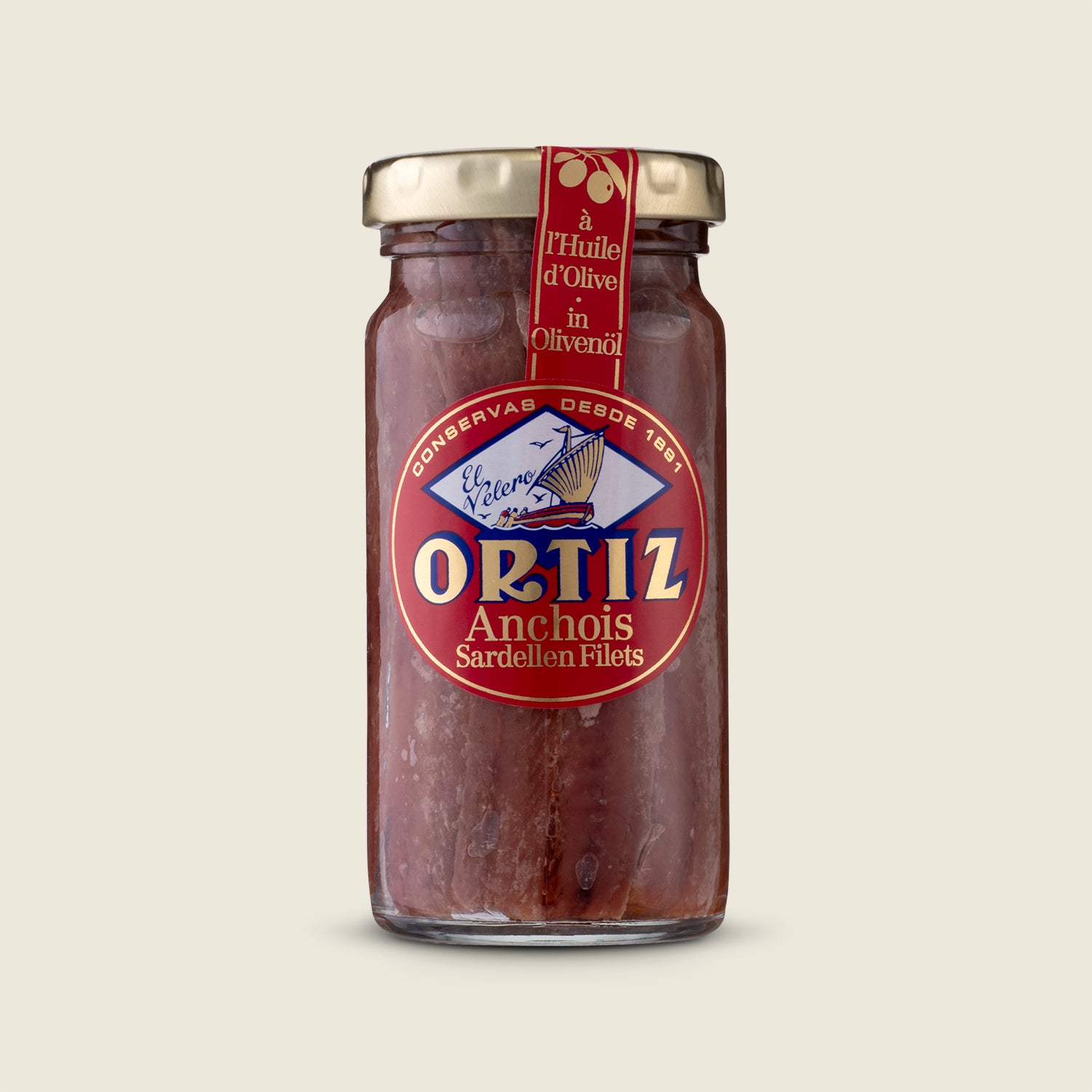 ORTIZ Filety ančoviček v olivovém oleji, 95g