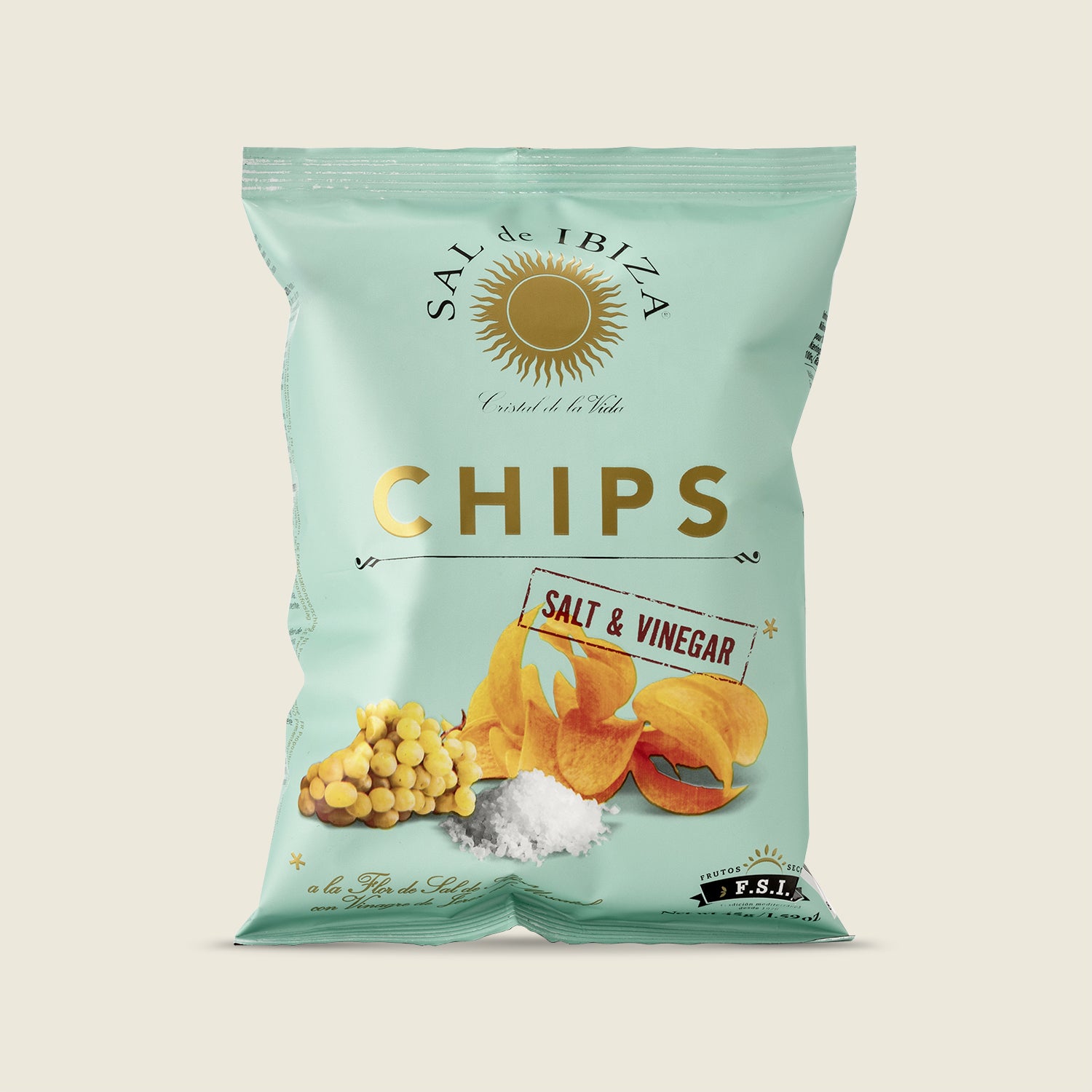 Sal de Ibiza Bramborové chipsy se solí a octem, 45g