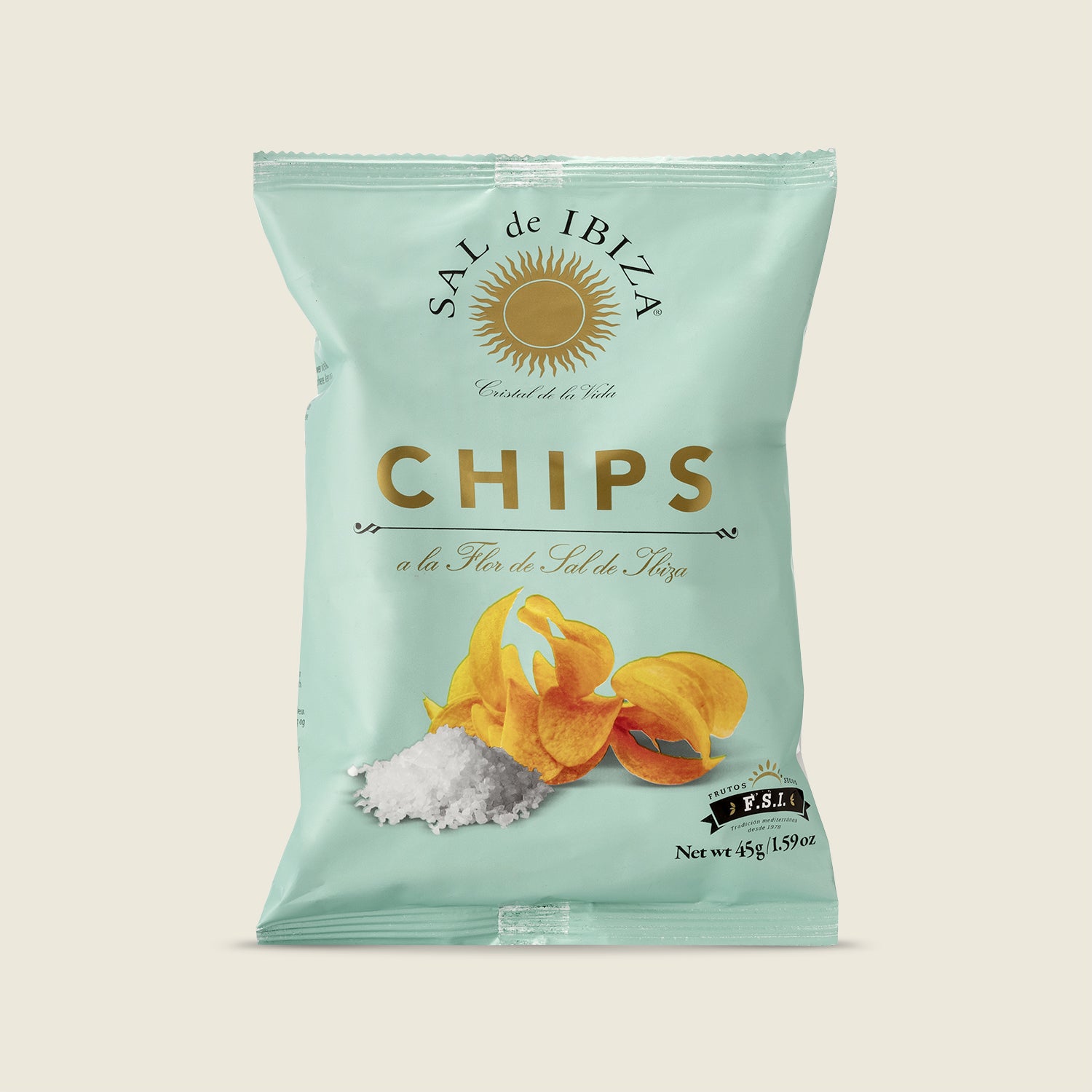 Sal de Ibiza Bramborové chipsy se solným květem z Ibizy, 45g