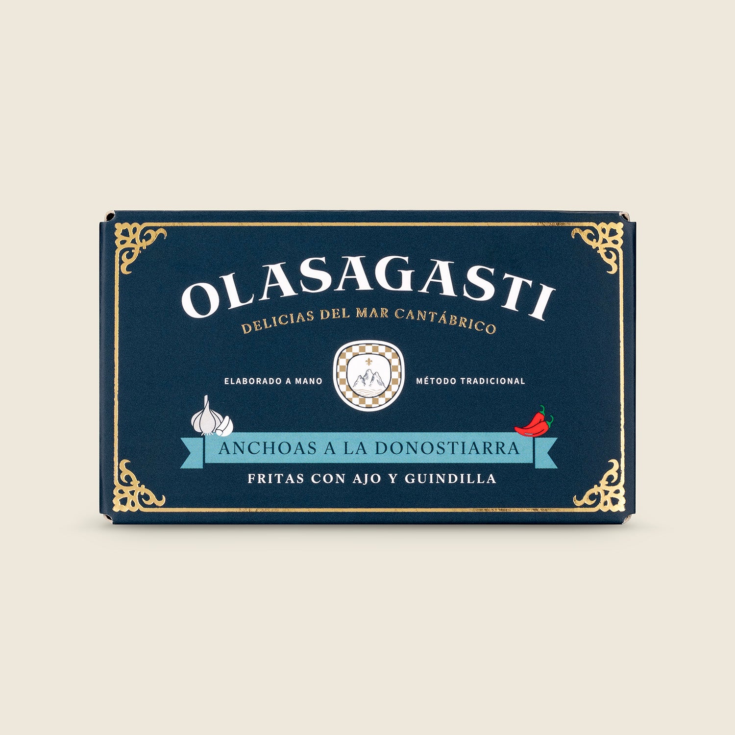 Olasagasti Ančovičky po baskicku restované v olivovém oleji, česneku a chilli, 120 g