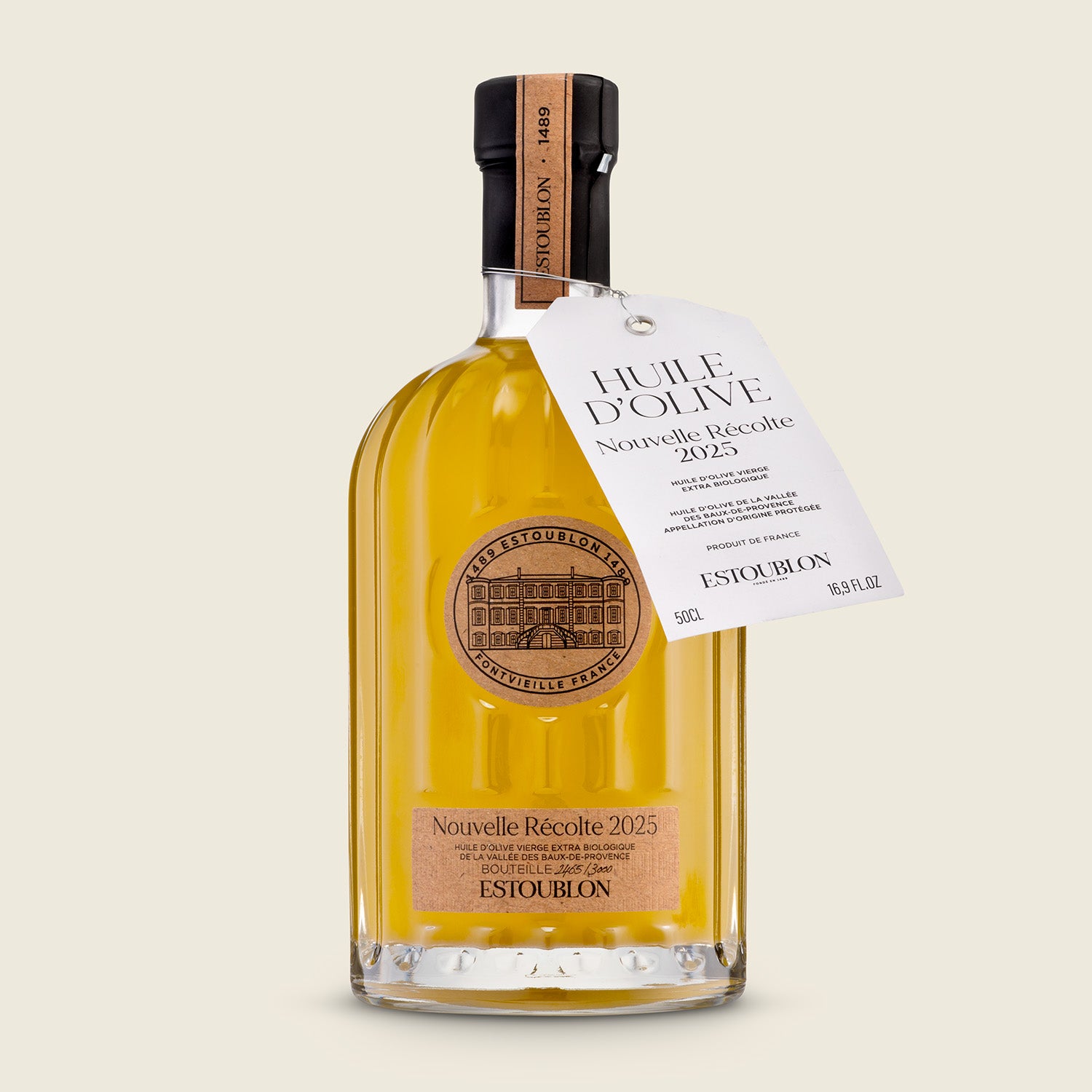 Chateau Estoublon Extra panenský olivový olej s chráněným označením původu, první olej nové sklizně nefiltrovaný, BIO