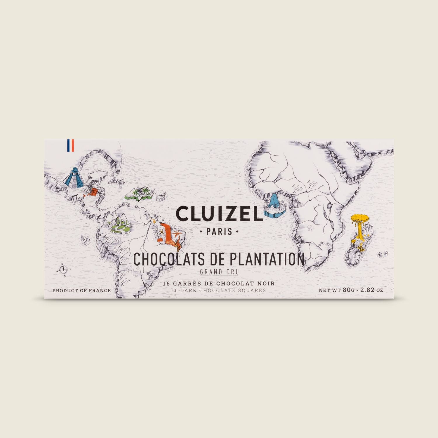 Cluizel Carrés Chocolats de Plantation - výběr z čokolád přímo z plantáží