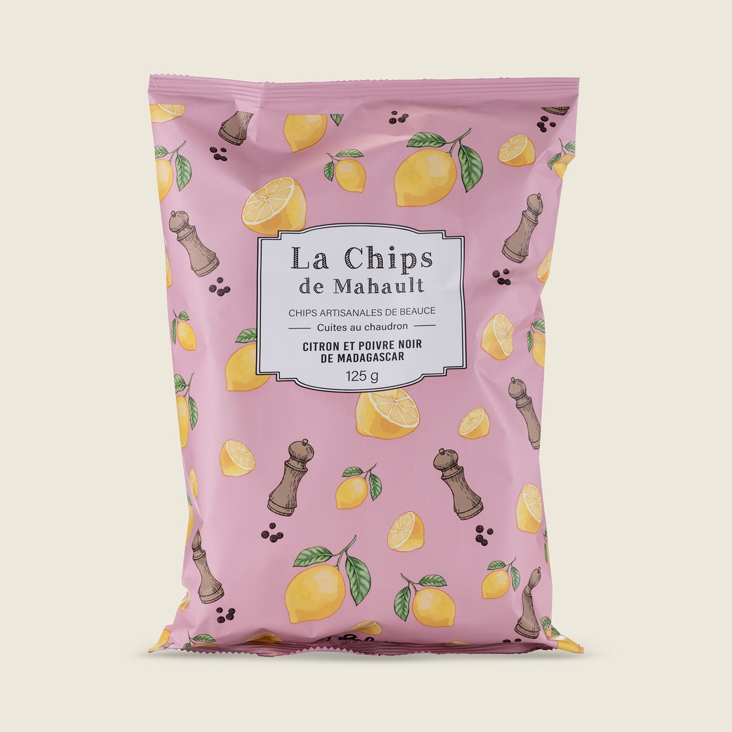 Belsia Bramborové lupínky Mahault  s citronem a pepřem, 125g