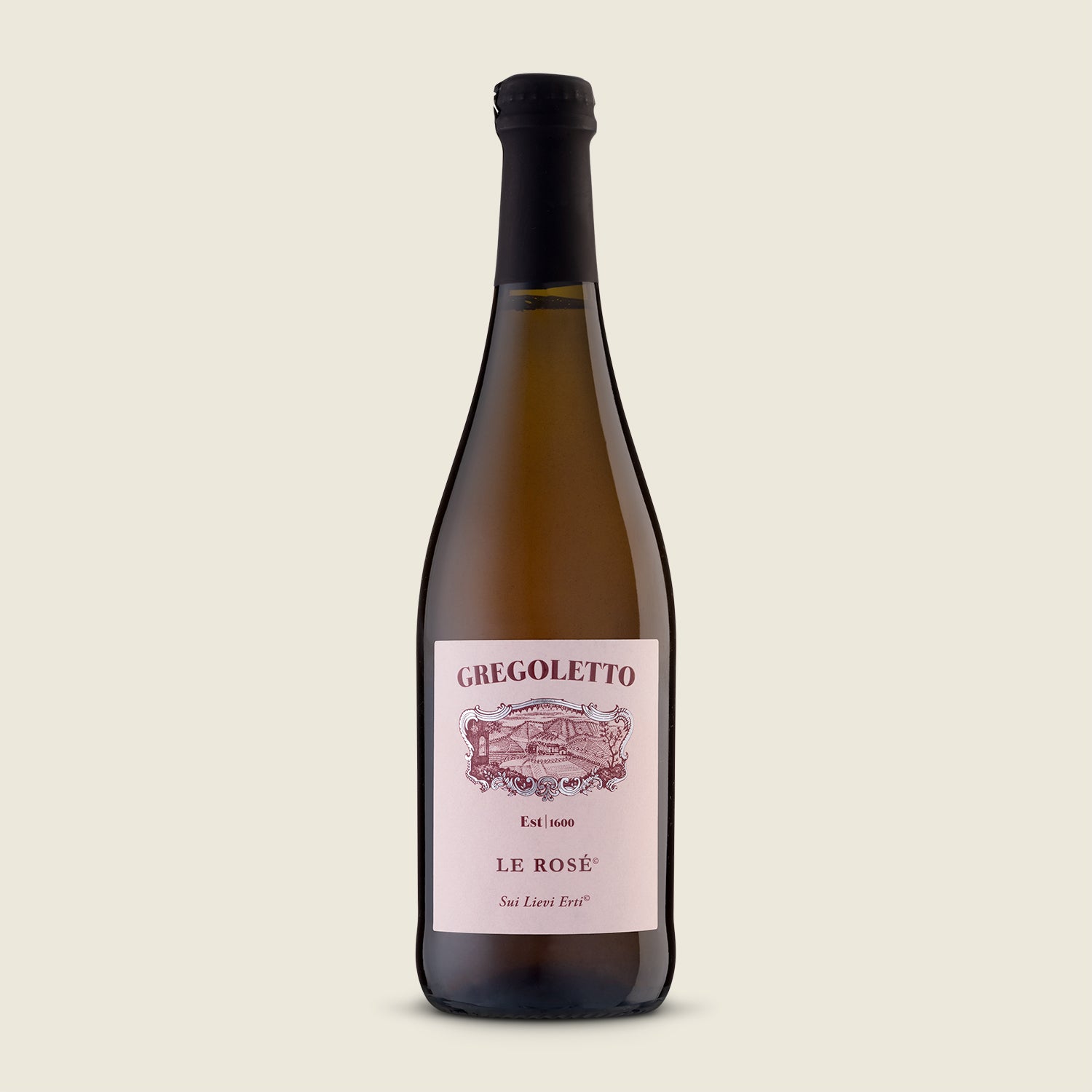 Růžové šumivé víno nefiltrované, Luigi Gregoletto, 0,75 l