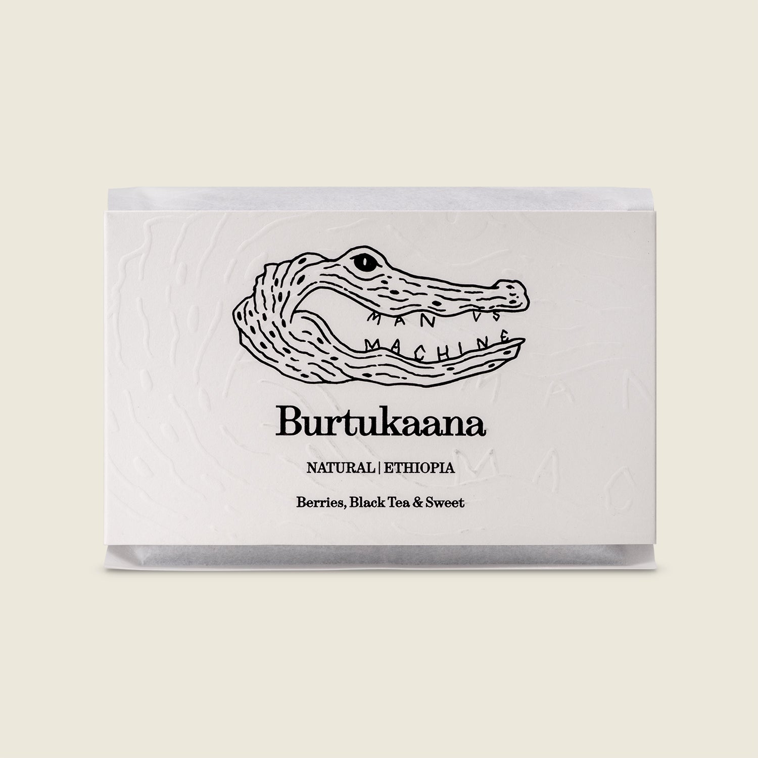 Man versus Machine Burtukaana, Etiopie, káva zrnková 100% Arabica, 250 g