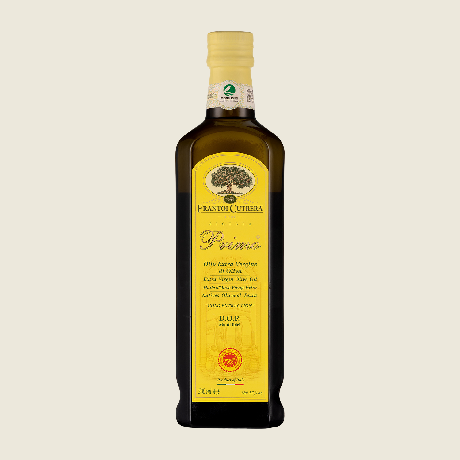 Frantoi Cutrera Extra panenský olivový olej PRIMO - 500 ml