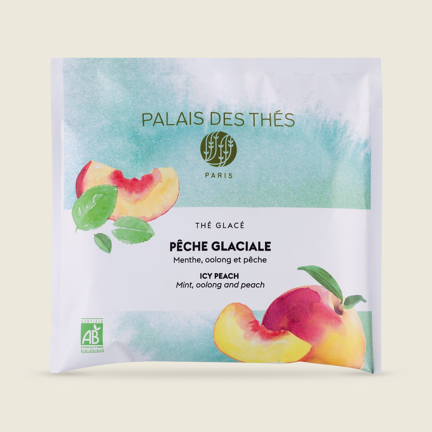 Icy Peach, směs na přípravu ledového čaje, BIO