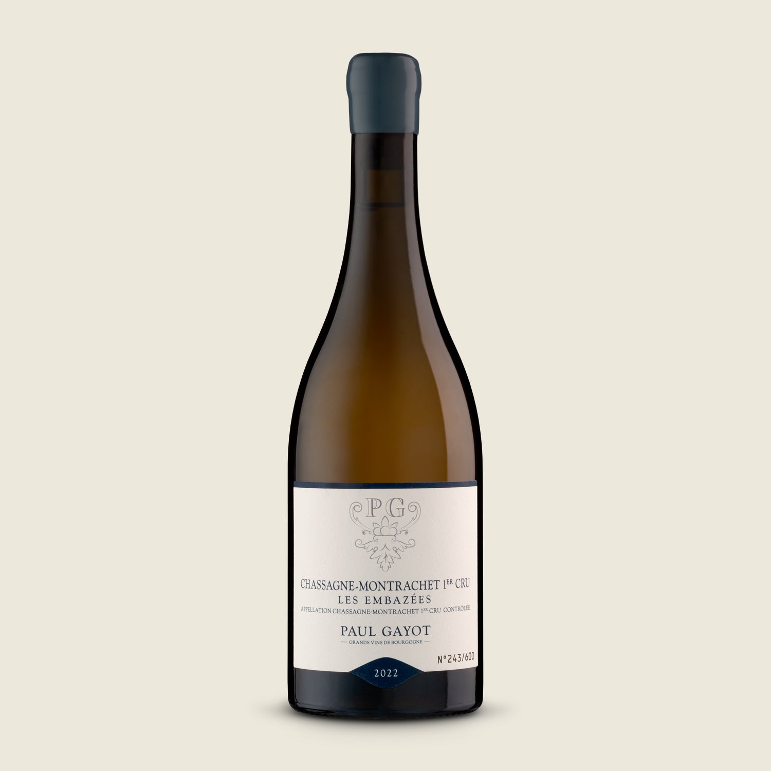 Paul Gayot CHASSAGNE MONTRACHET 1ER CRU EMBAZEES 2022, bílé suché víno